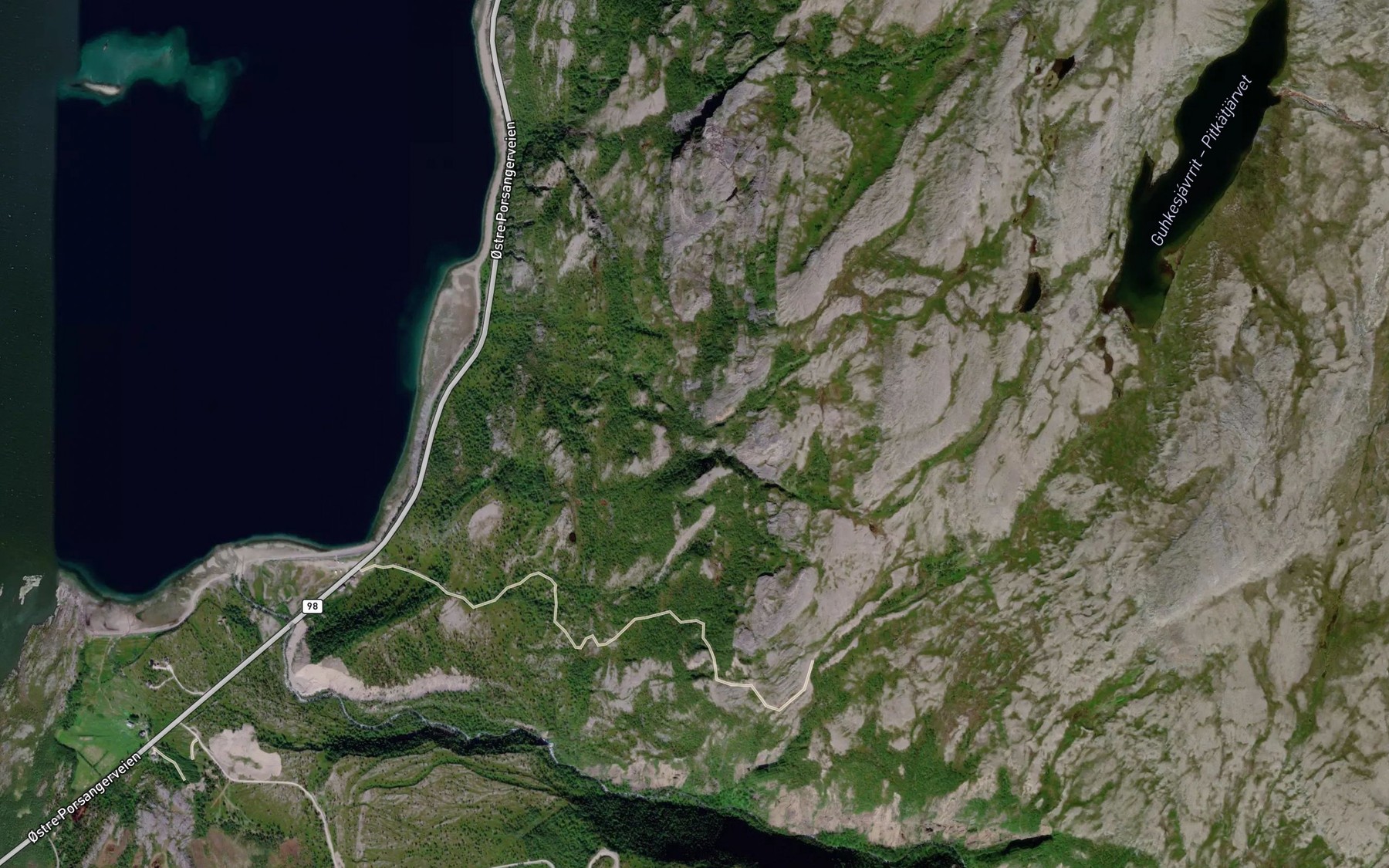 Satellite map of the Jaekalaepahganoja