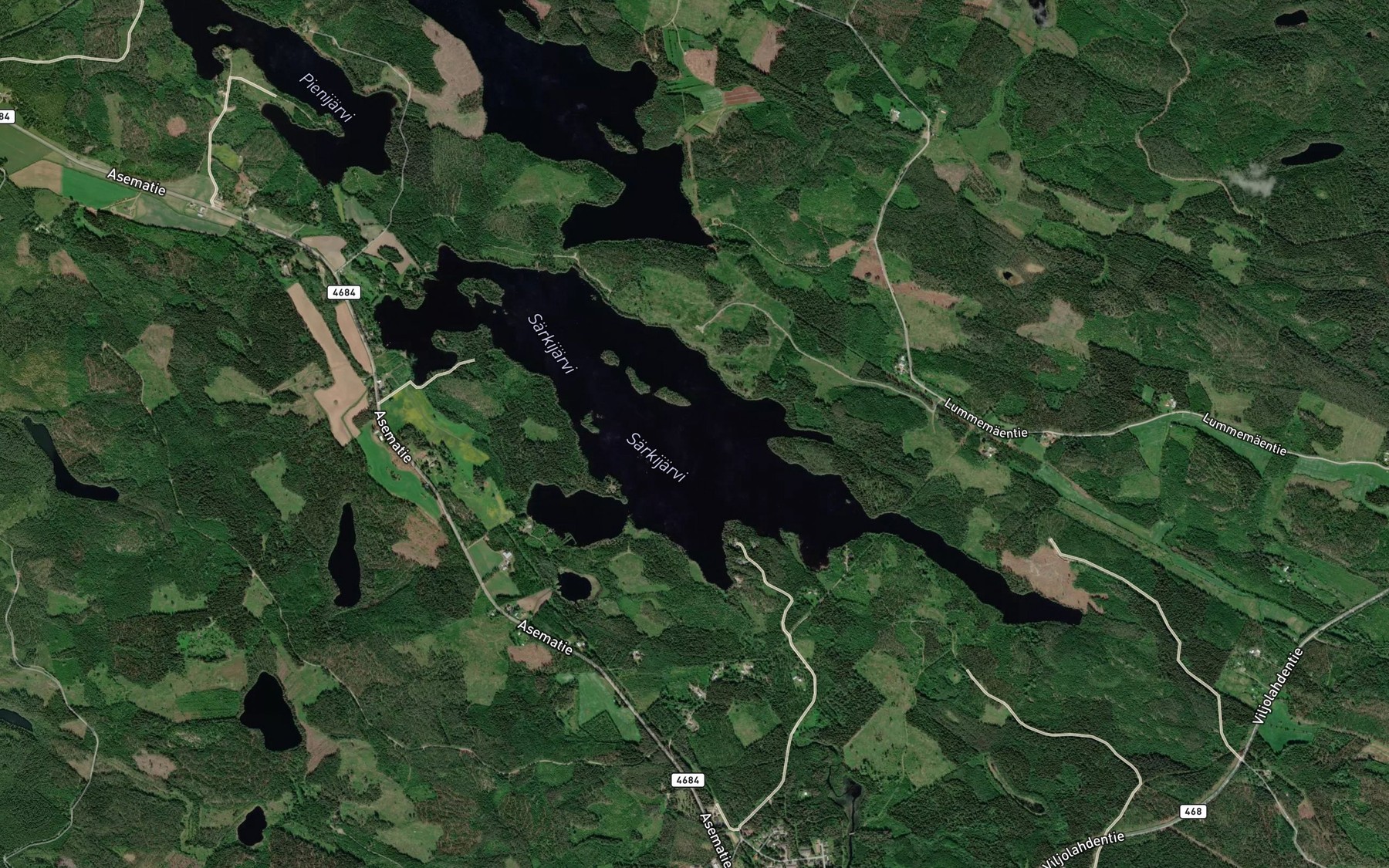 Satellite map of the Sarkijarvi