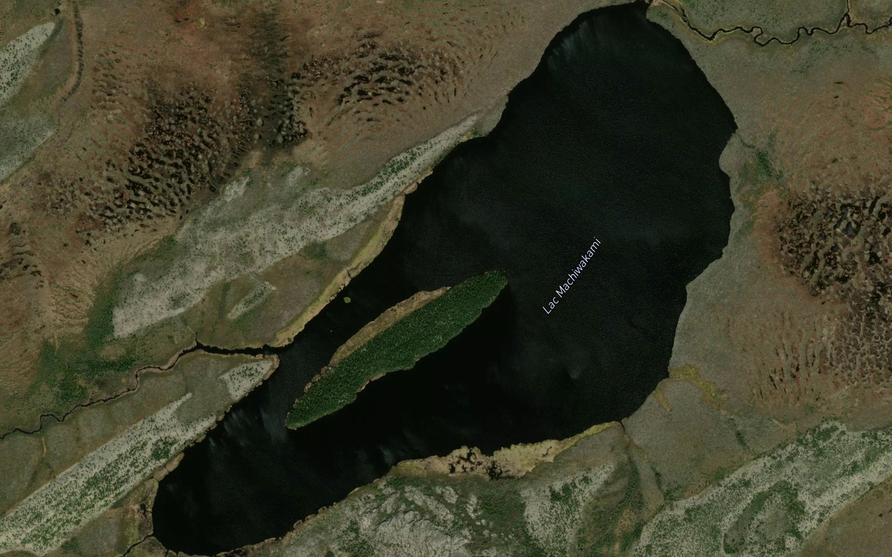 Satellite map of the Lac Machiwakami