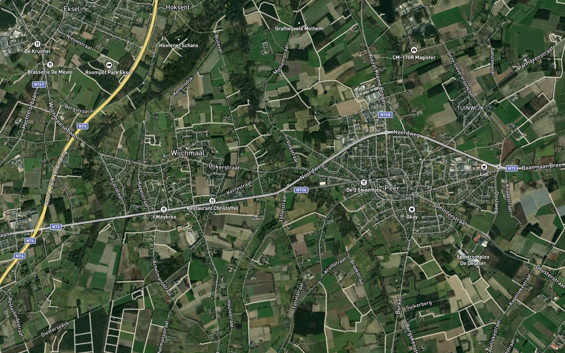 Satellite map of the Tettelbeek