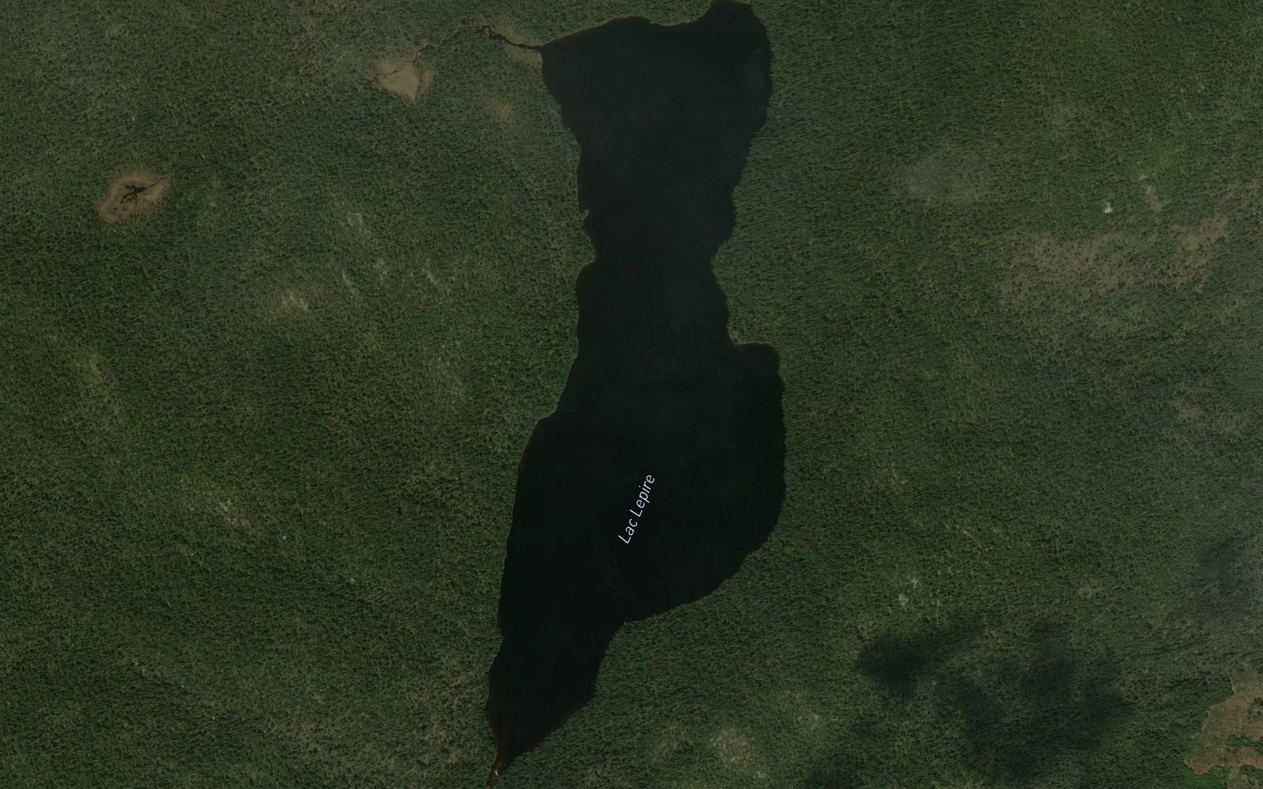 Satellite map of the Lac Lepire