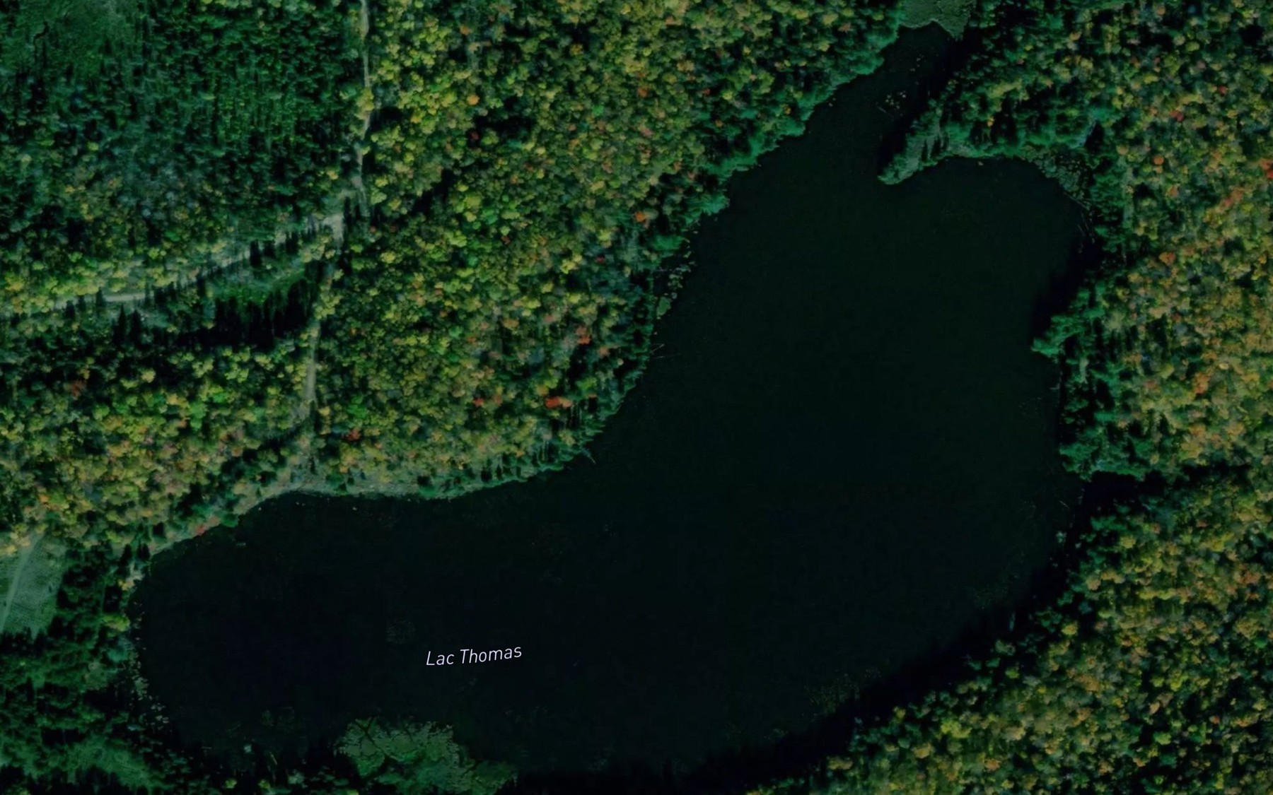 Satellite map of the Lac Thomas