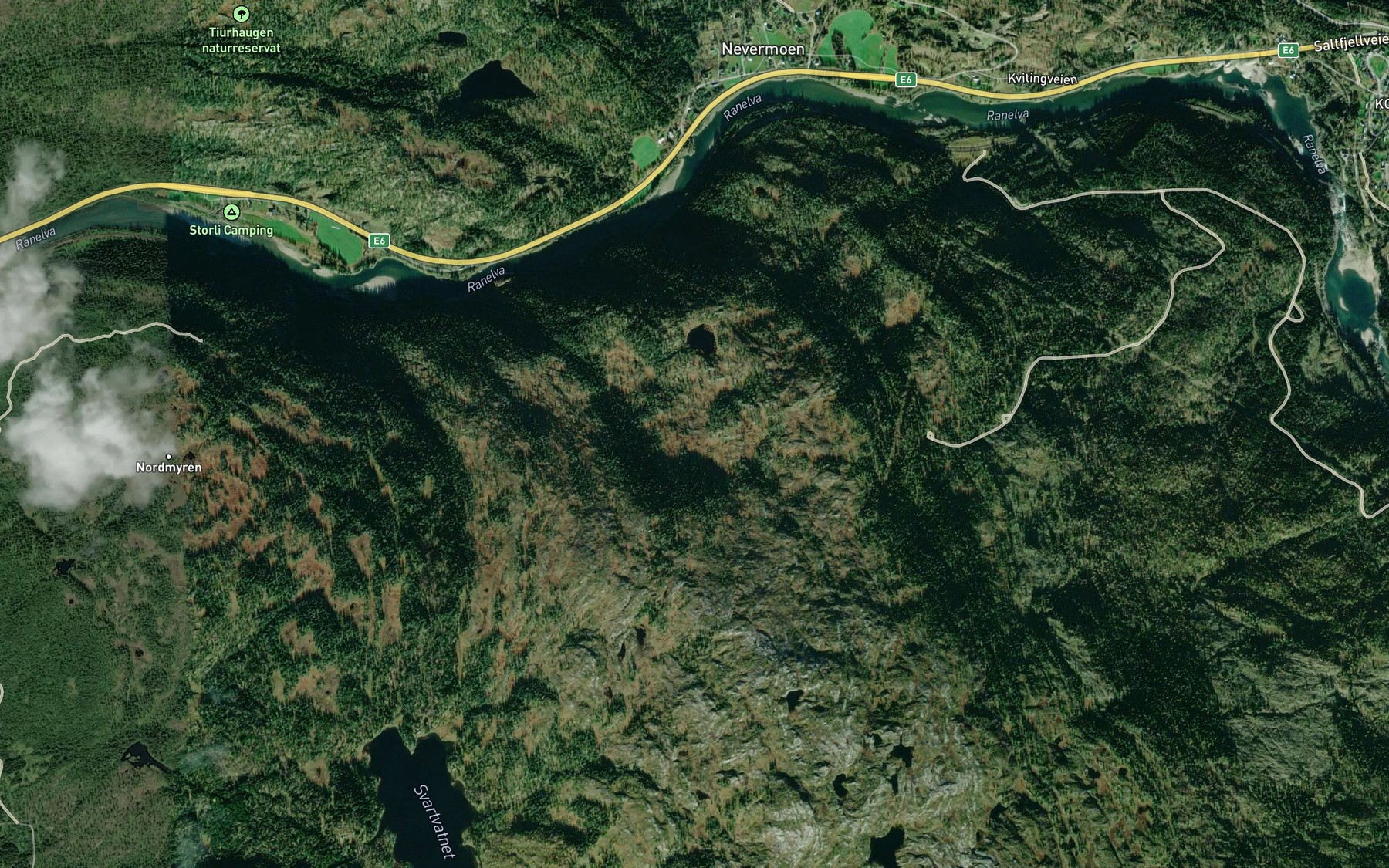 Satellite map of the Gammebekken