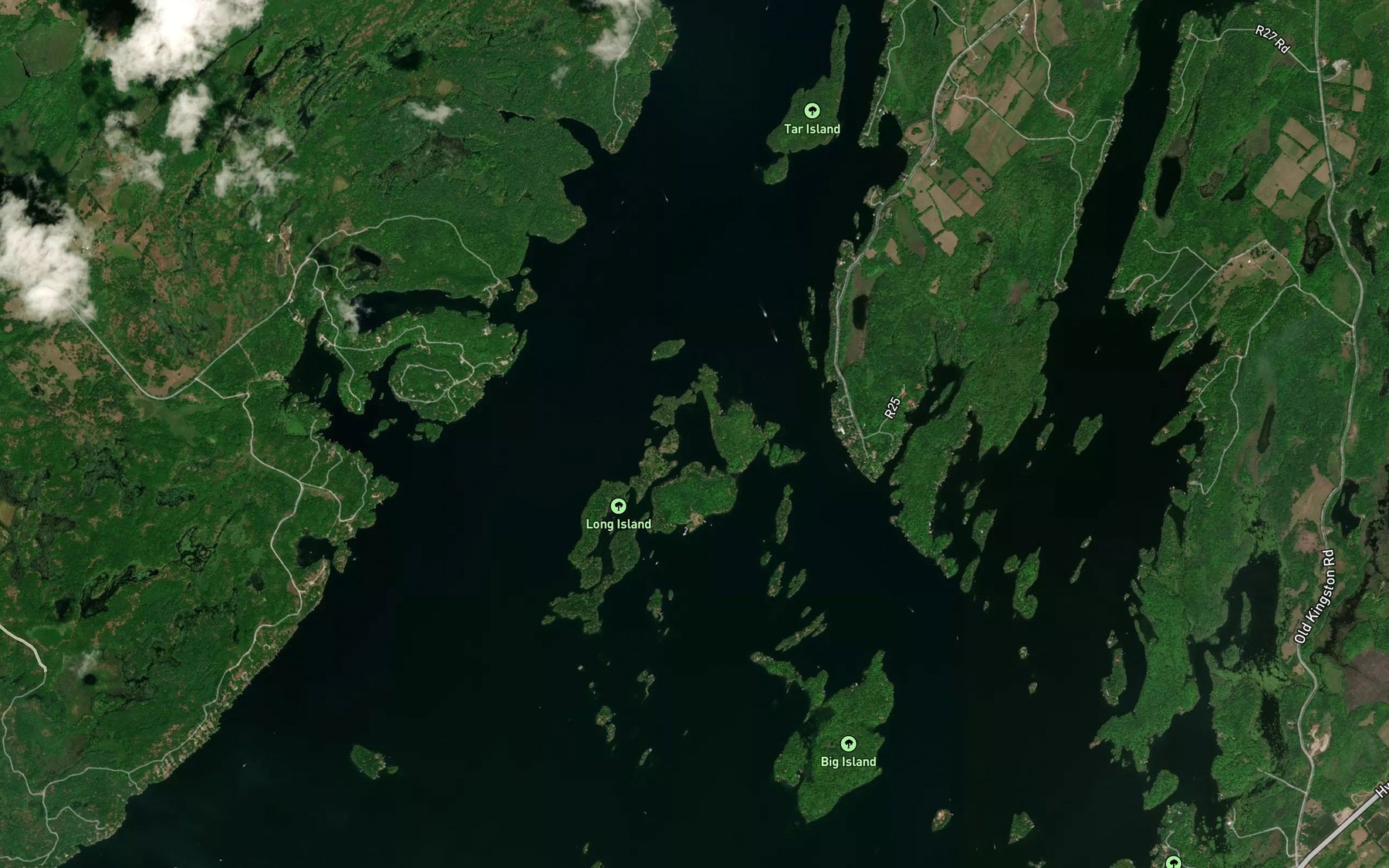 Satellite map of the Lost Lake