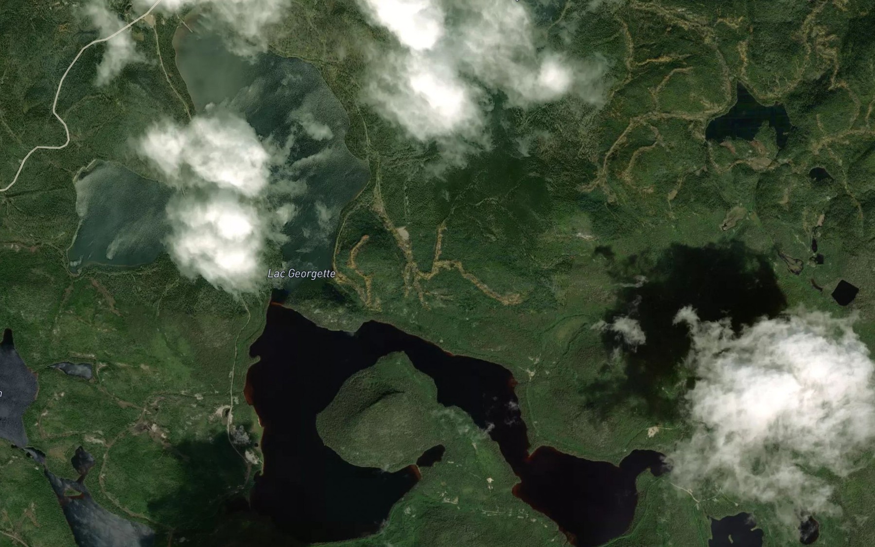 Satellite map of the Lac Georgette