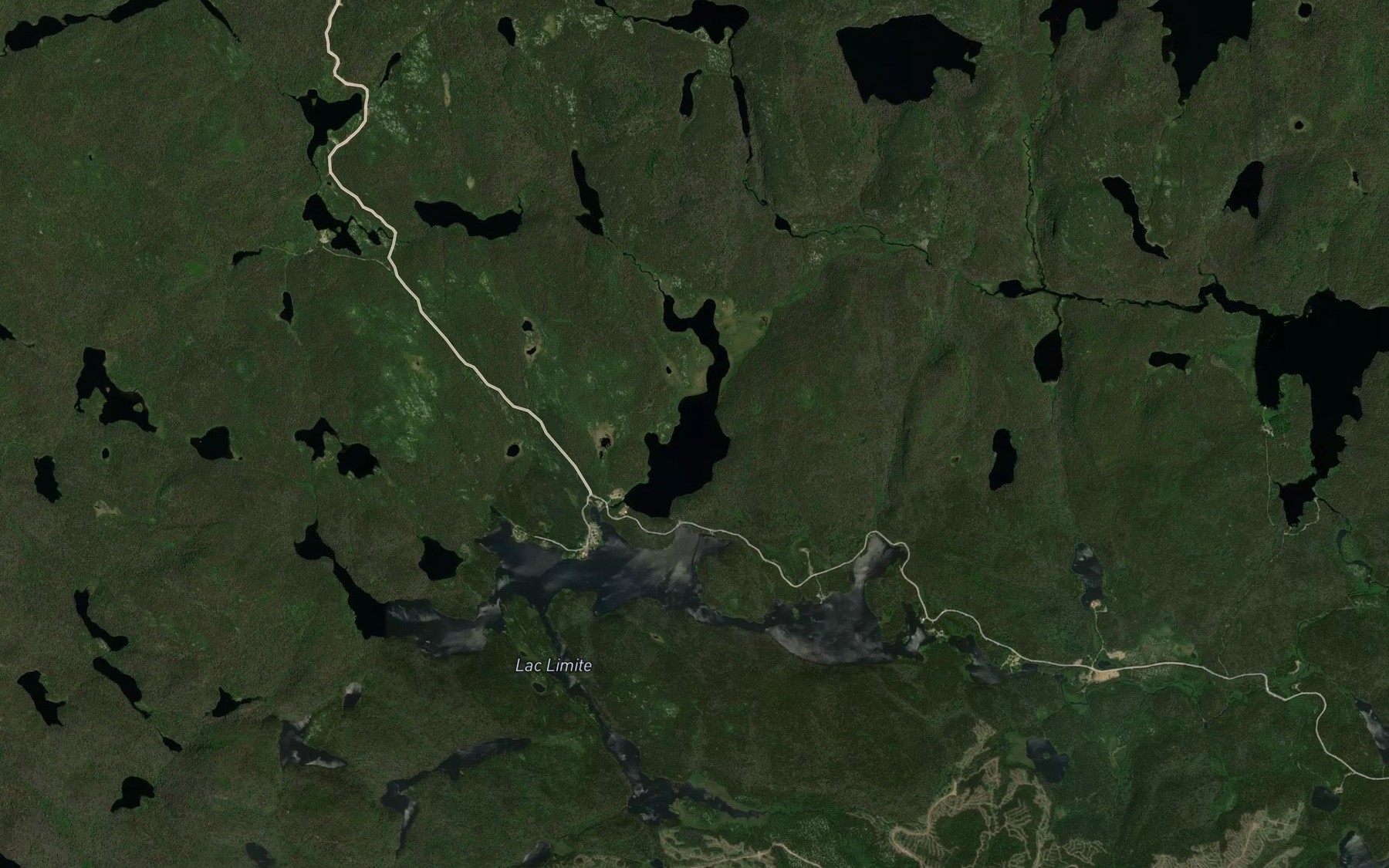 Satellite map of the Lac du Sauvage