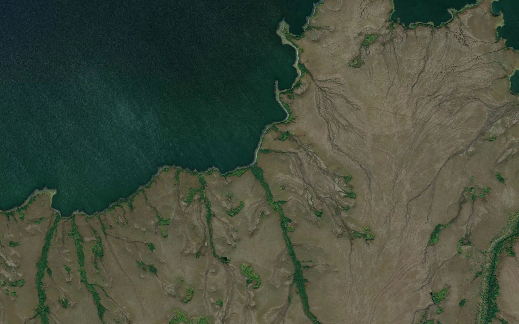 Satellite map of the Quekilok Creek