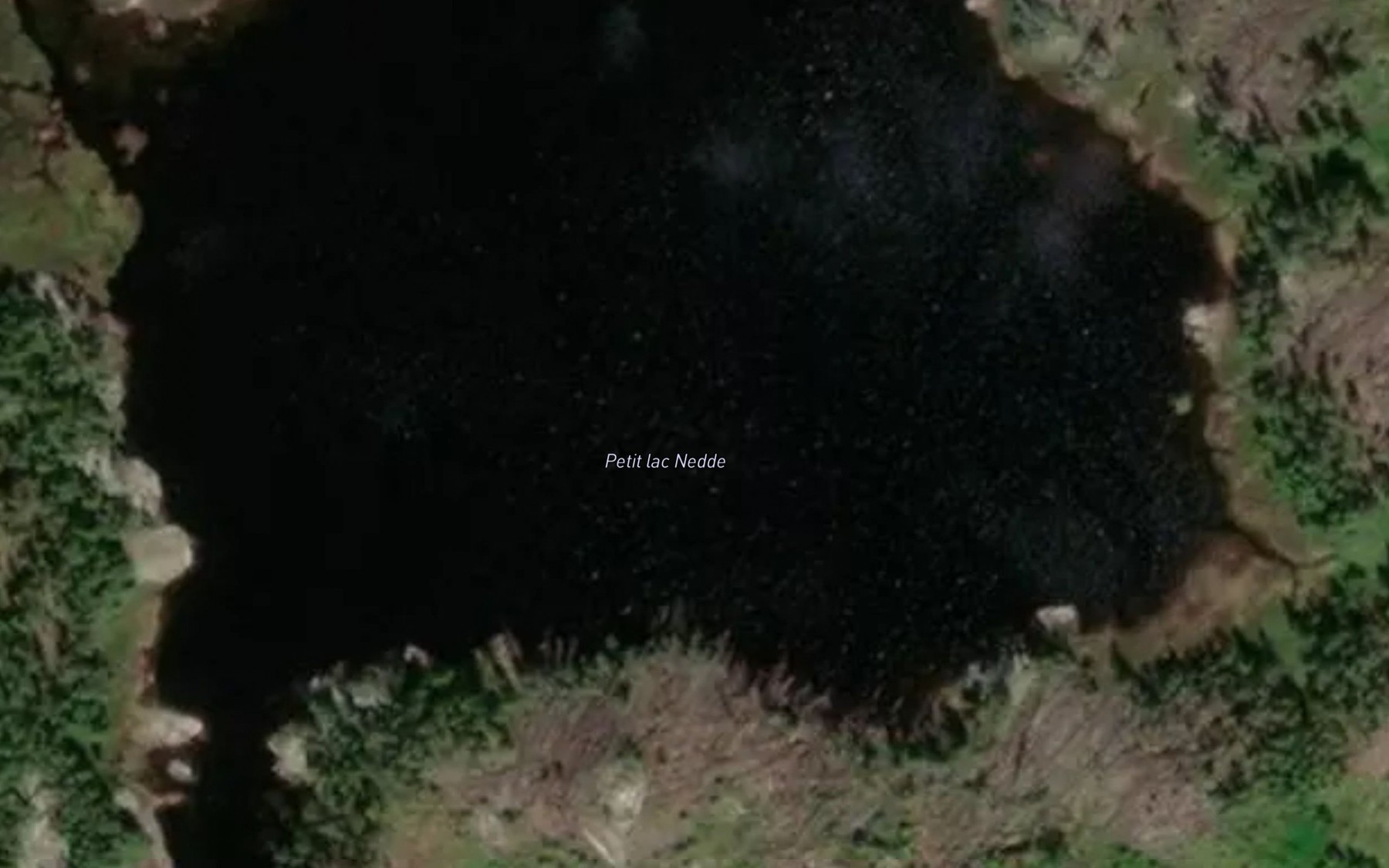 Satellite map of the Petit lac Nedde