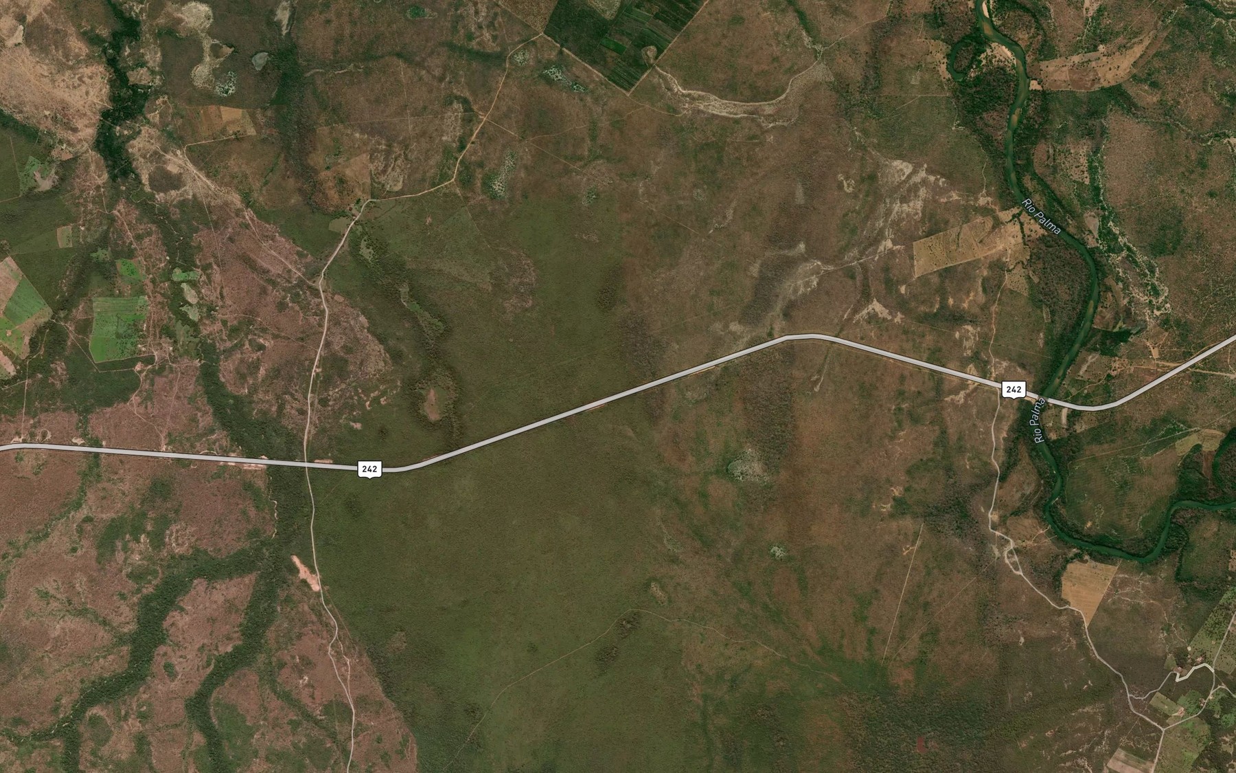 Satellite map of the Ribeirao Inhaumas