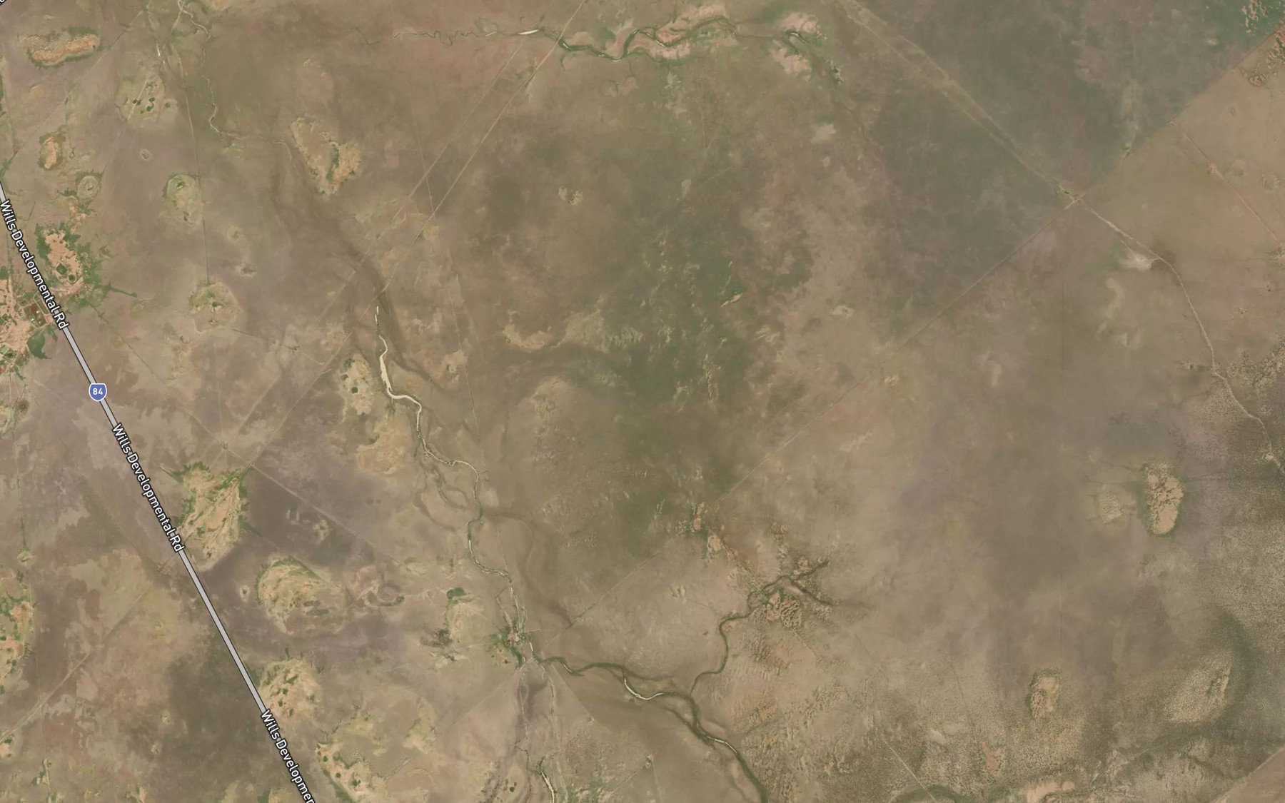 Satellite map of the Middle Creek