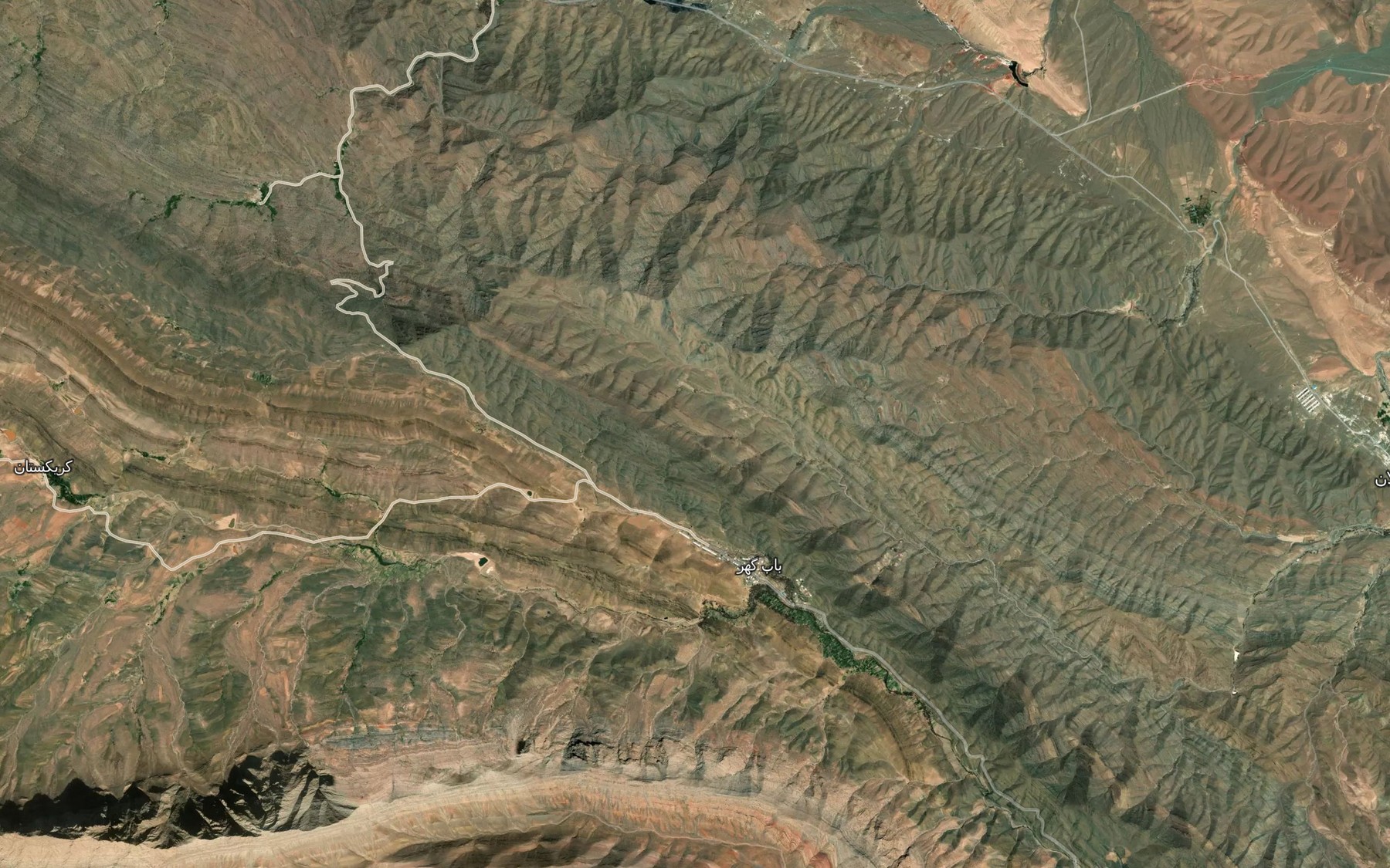 Satellite map of the Cheshmeh-ye Changalu