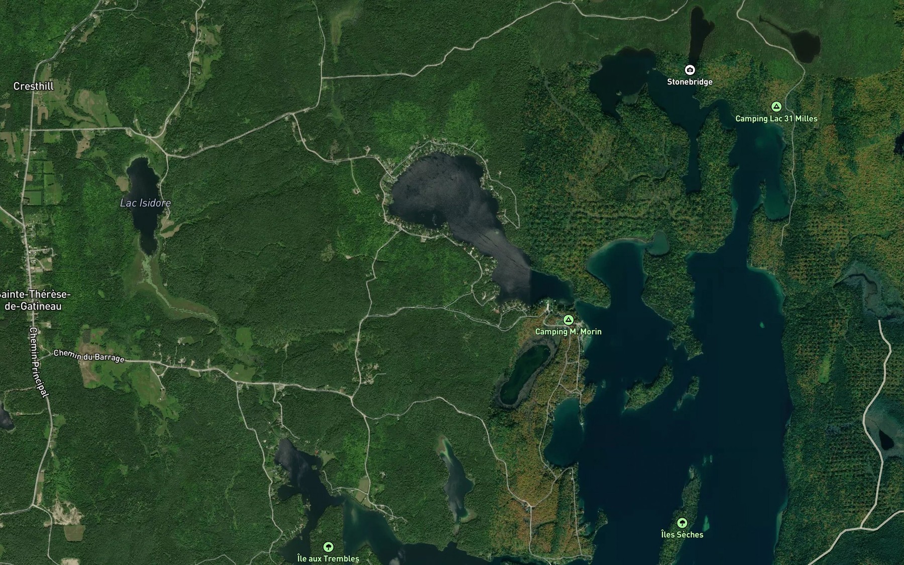 Satellite map of the Baie Davis