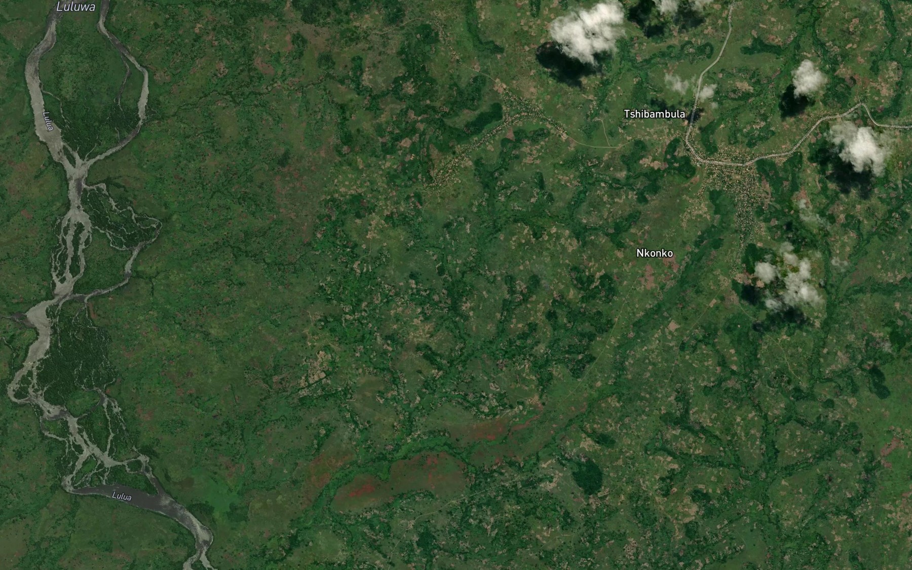 Satellite map of the Kasanga