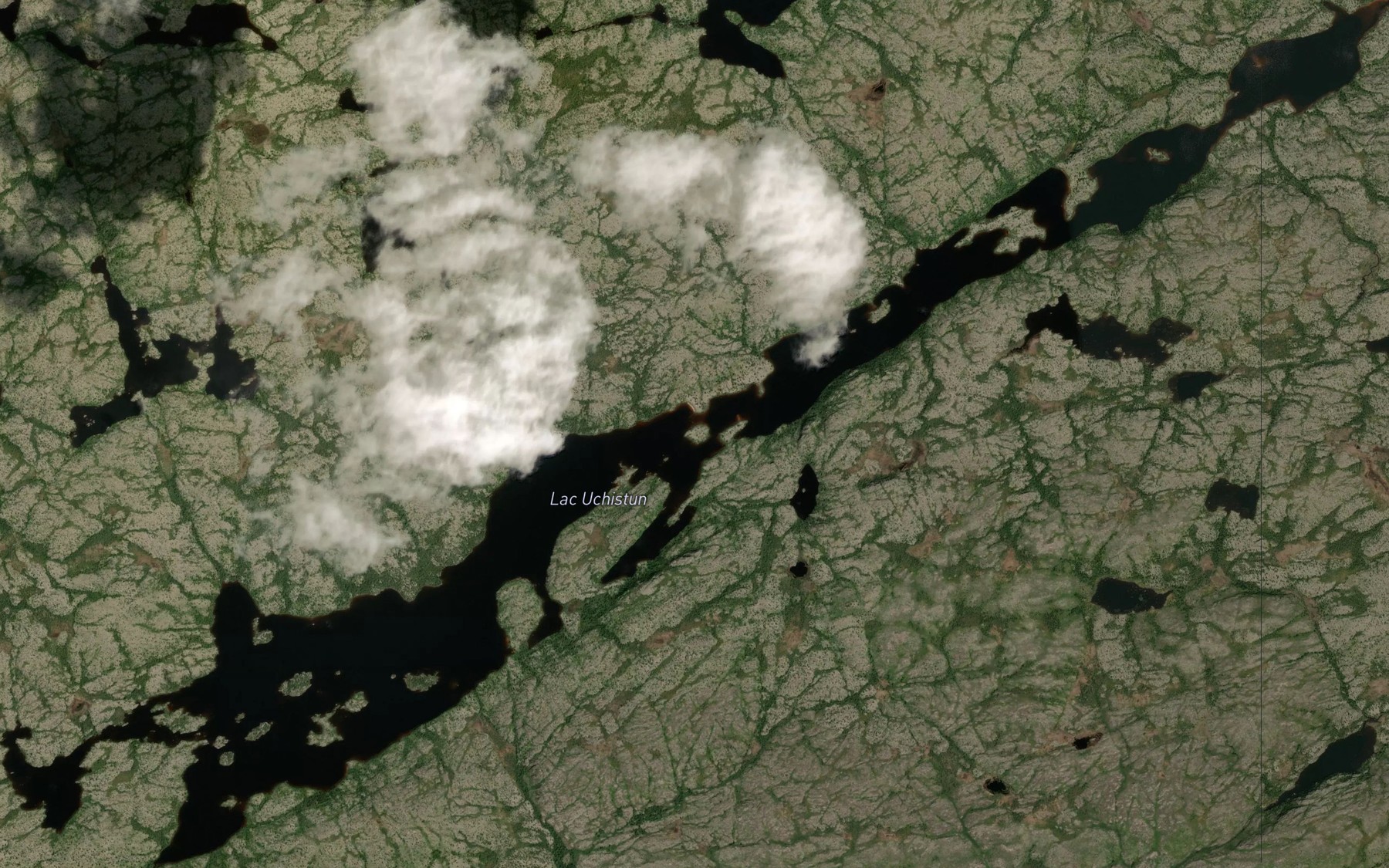 Satellite map of the Lac Uchistun