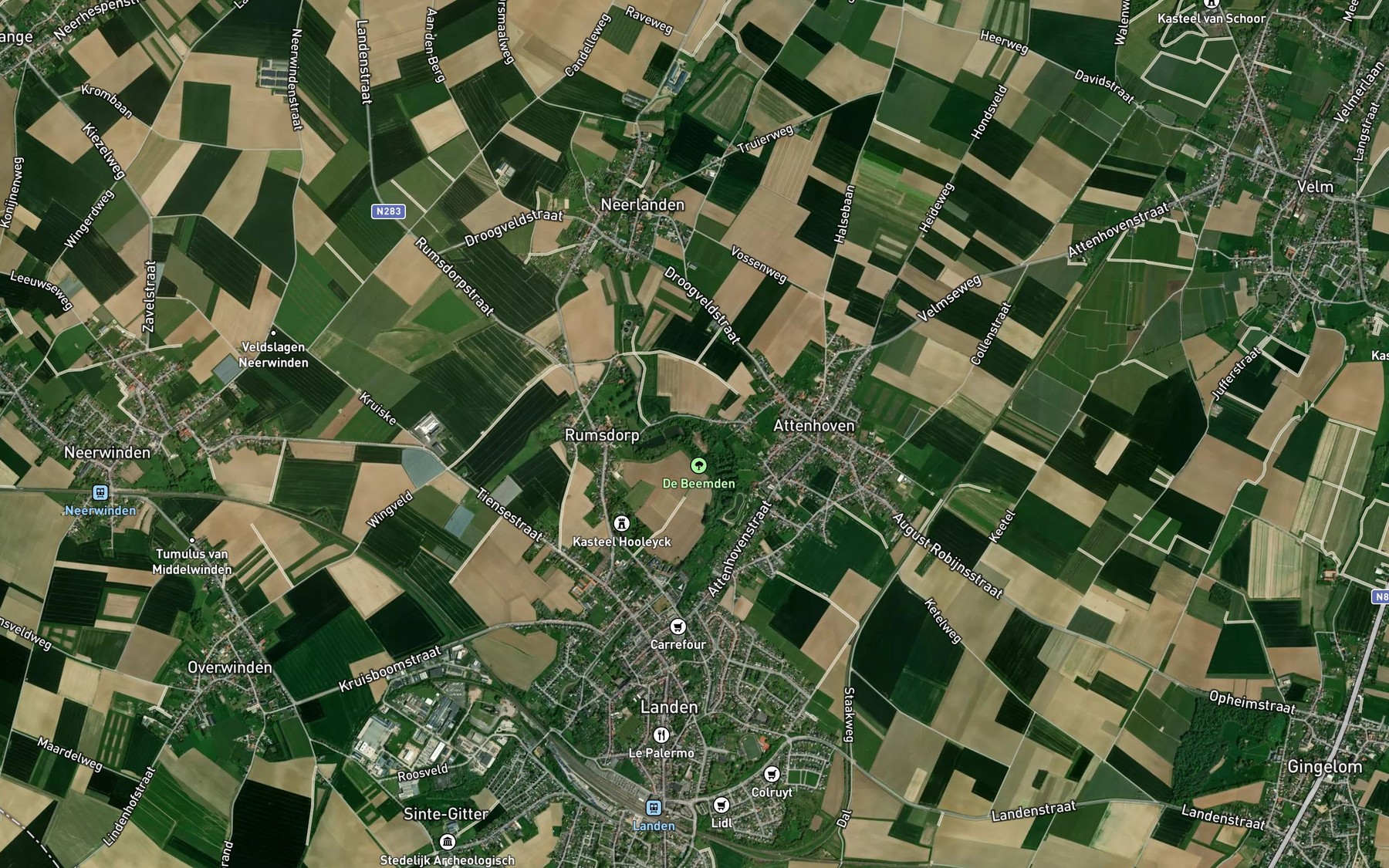 Satellite map of the Zeyb