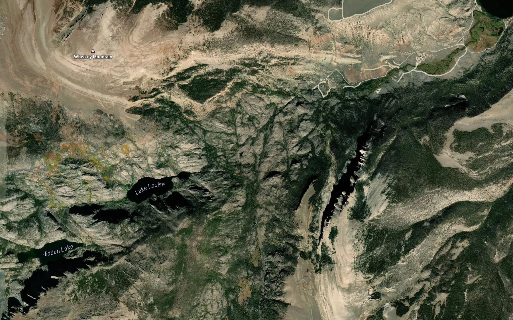 Satellite map of the East Torrey Creek