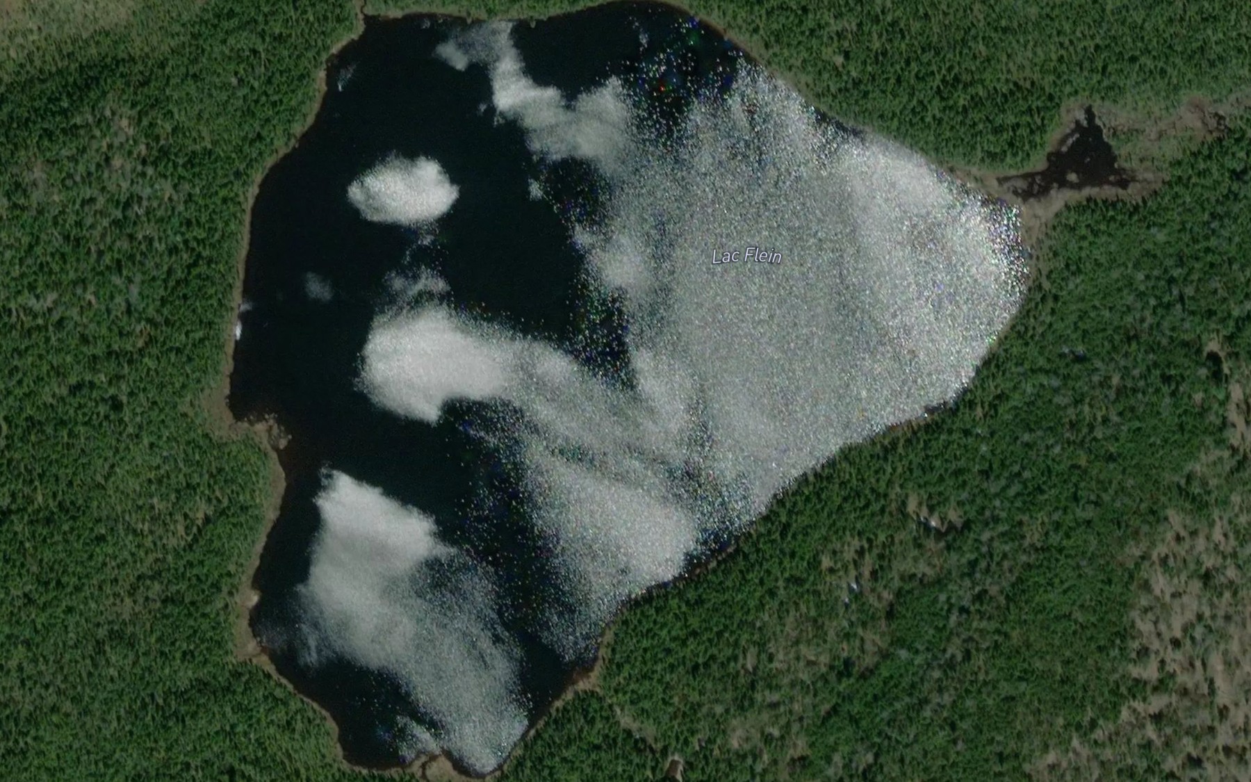 Satellite map of the Lac Flein