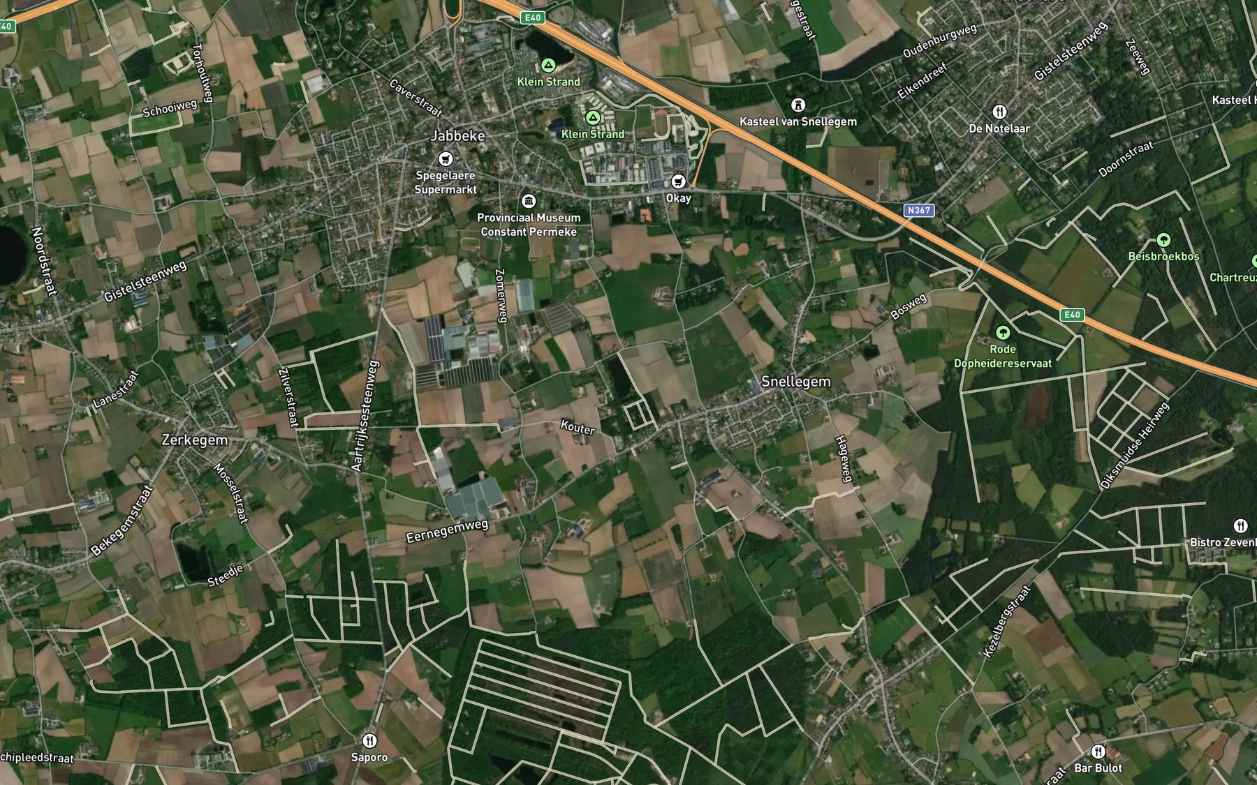 Satellite map of the Walebeek