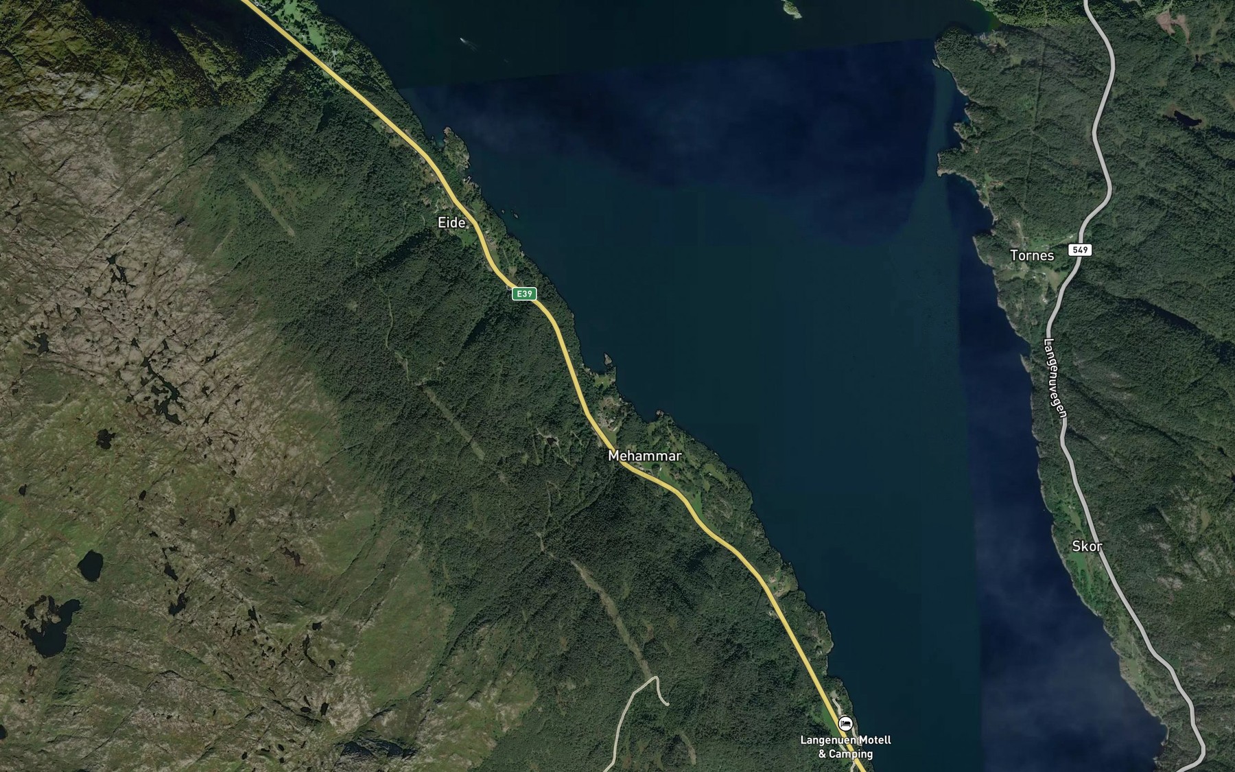 Satellite map of the Litlavika