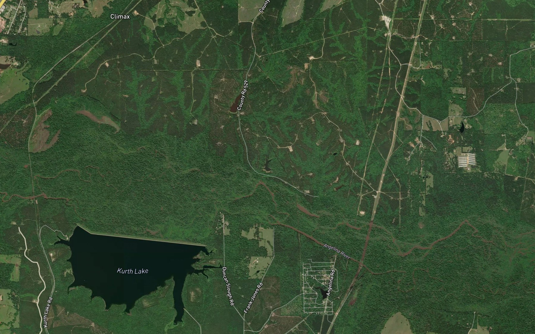 Satellite map of the Shawnee Spring