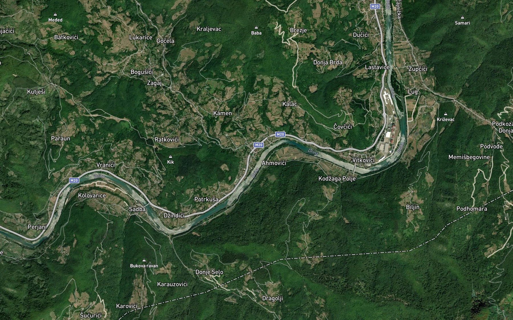Satellite map of the Odska Rijeka