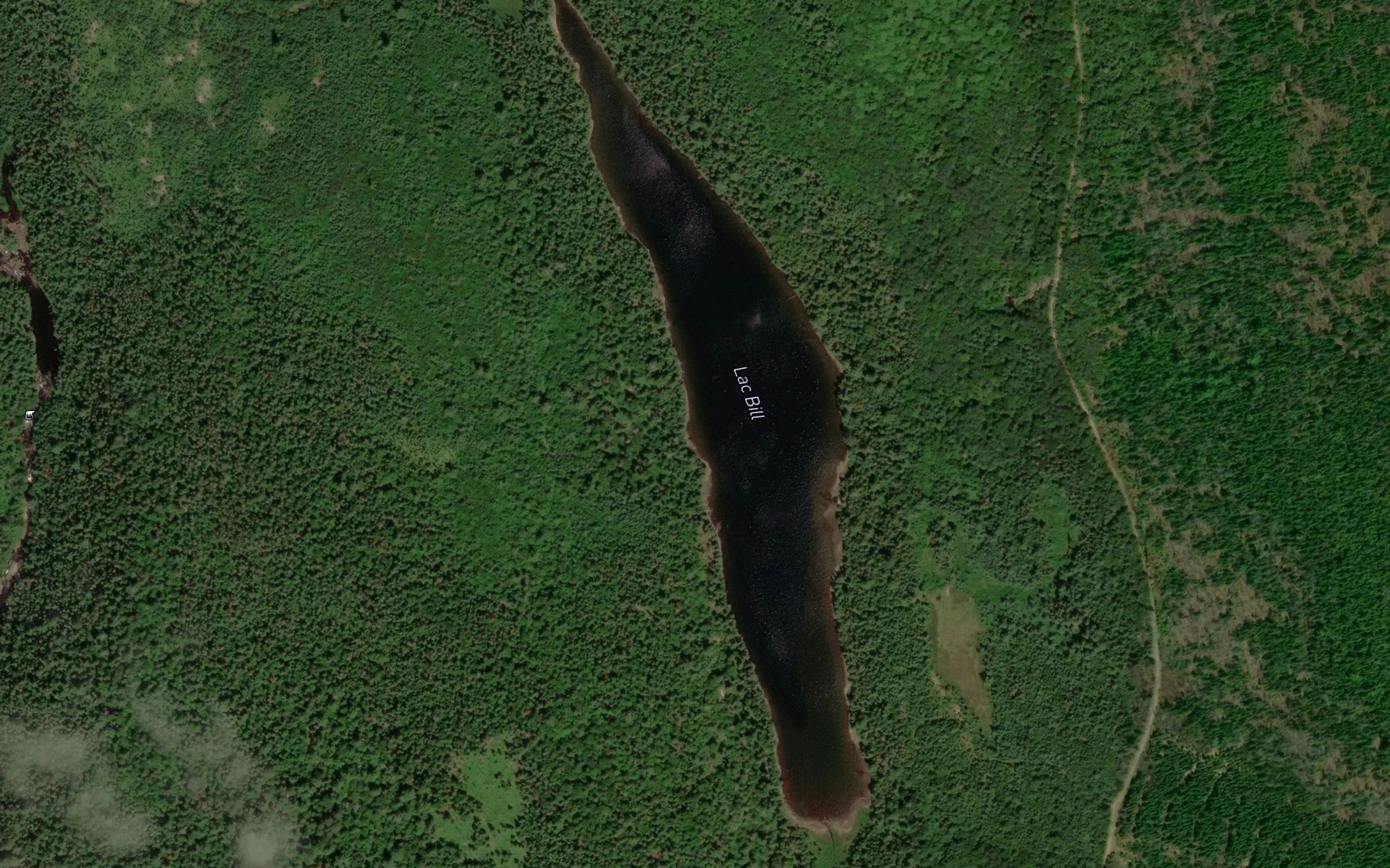 Satellite map of the Lac Bill