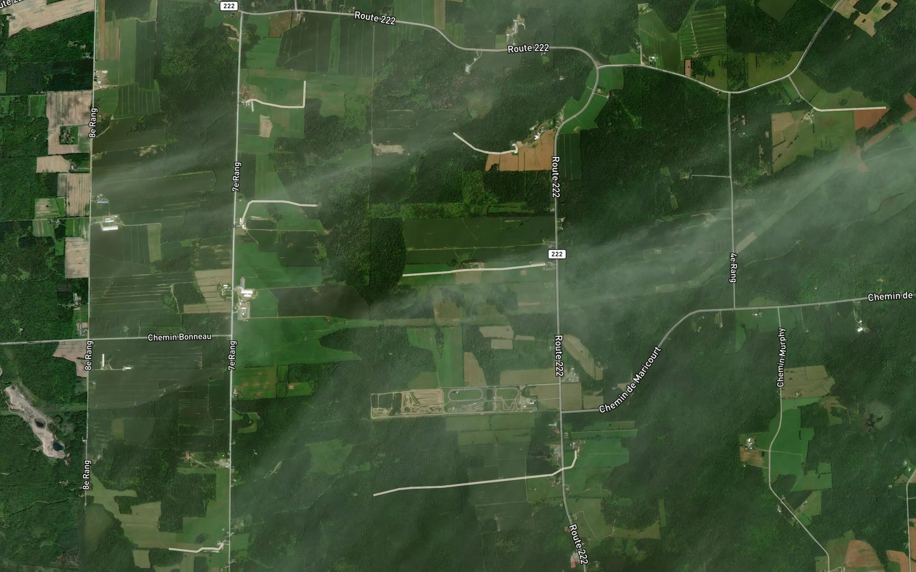 Satellite map of the Embranchement Lussier