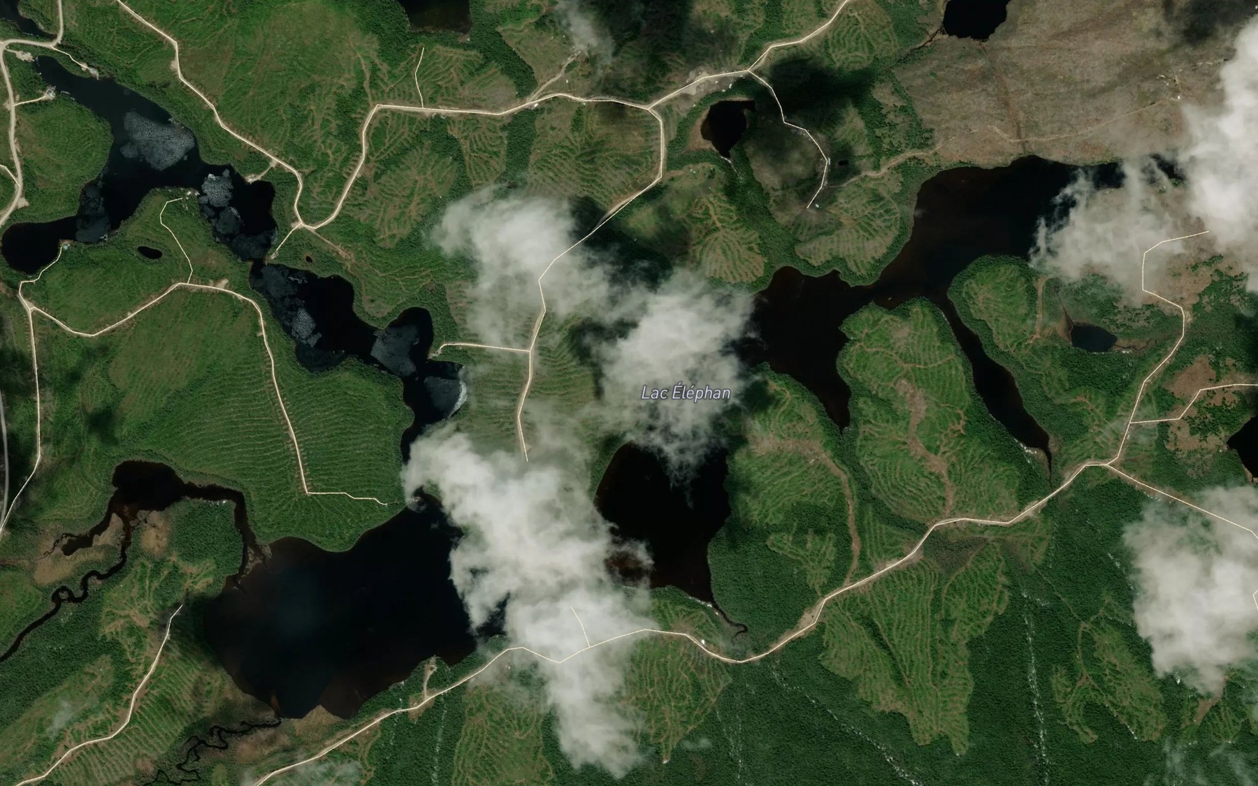 Satellite map of the Lac Elephant