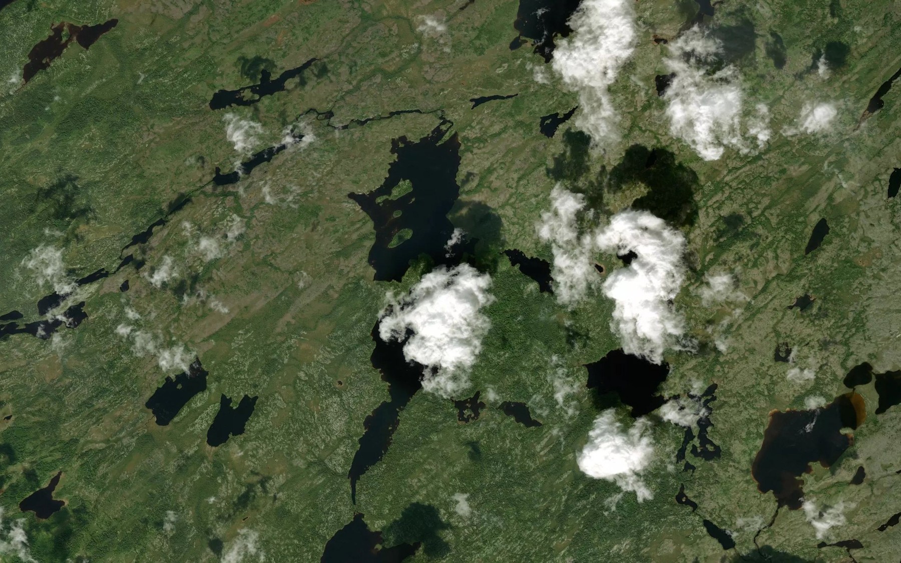 Satellite map of the Lac Kapitukamach