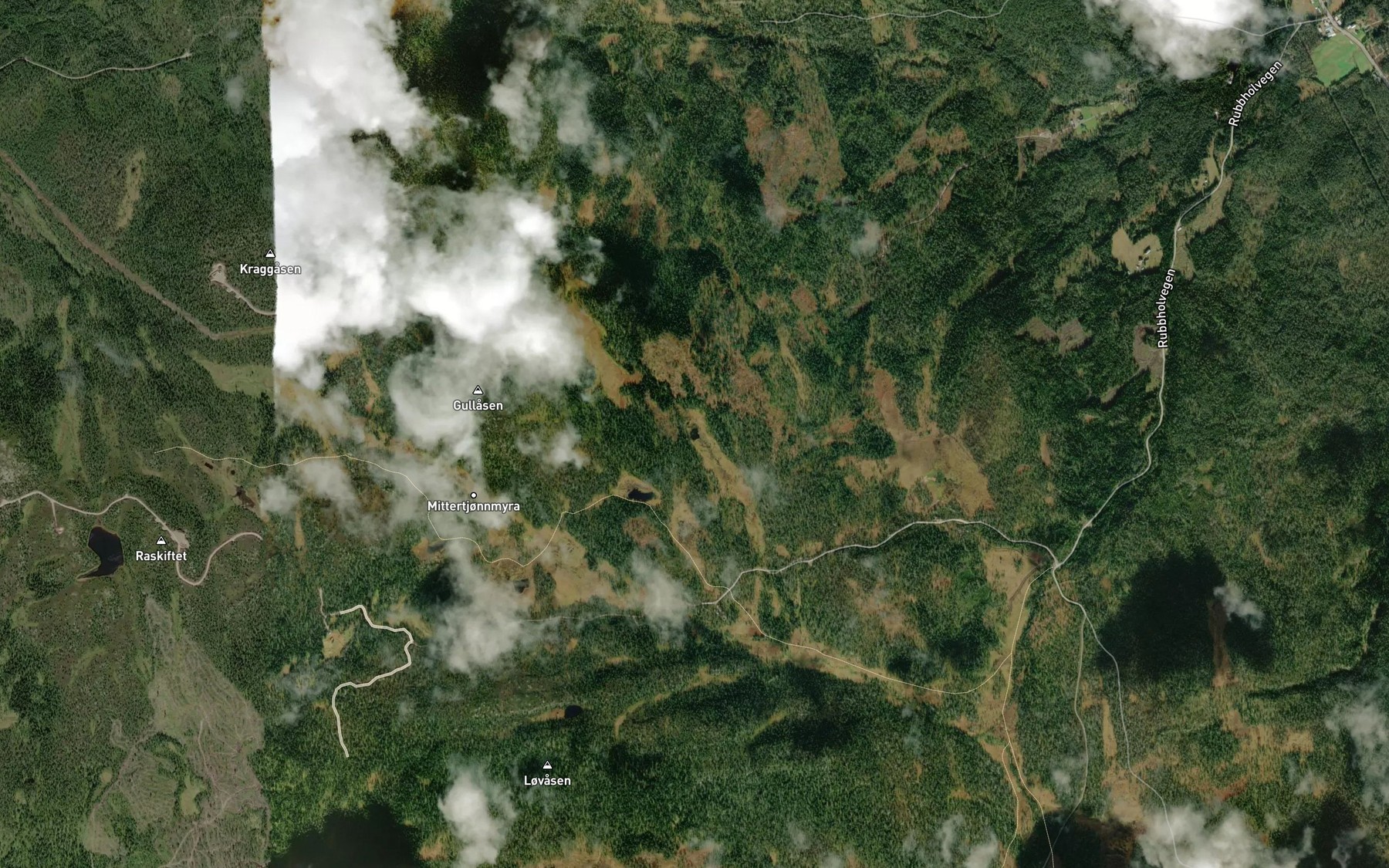 Satellite map of the Kudolpen