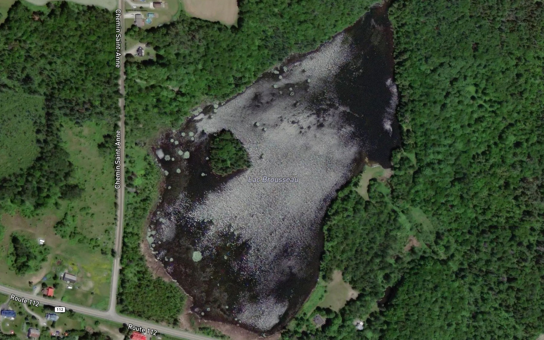 Satellite map of the Lac Brousseau