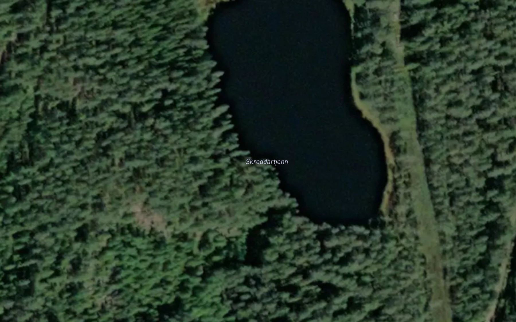 Satellite map of the Skreddartjern