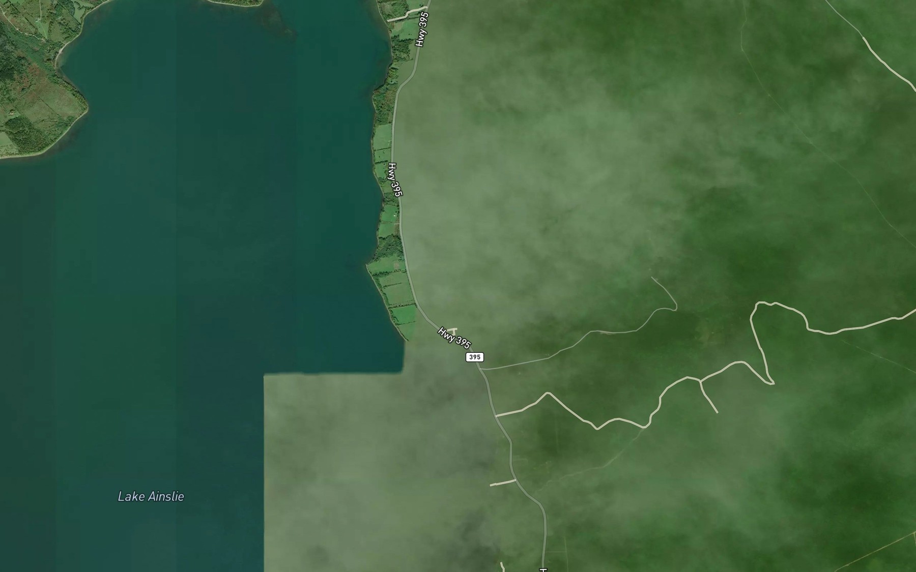 Satellite map of the Ranalds Brook