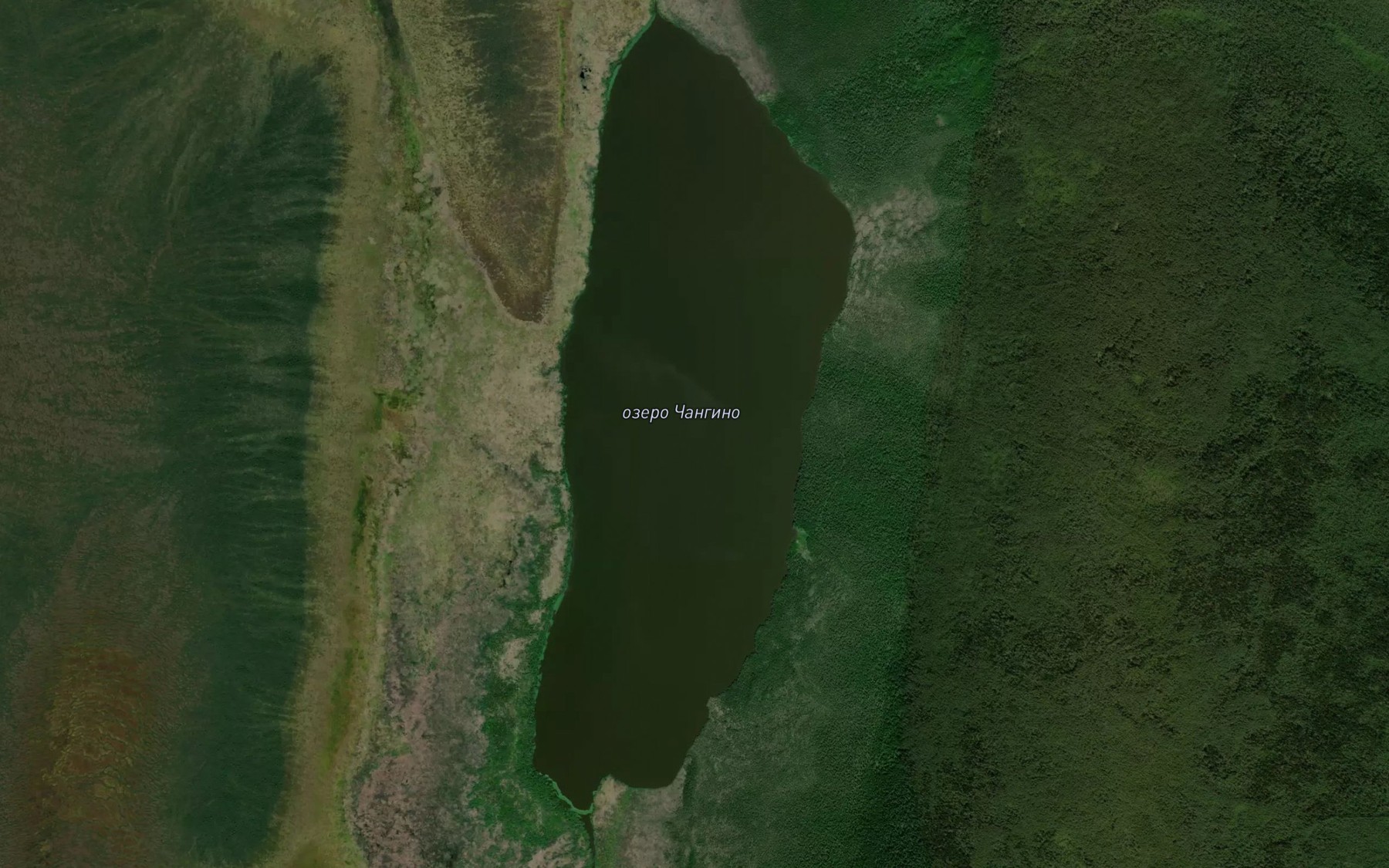 Satellite map of the Ozero Changino