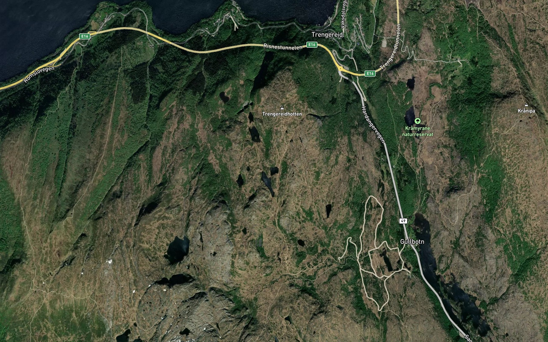 Satellite map of the Rundtjorna