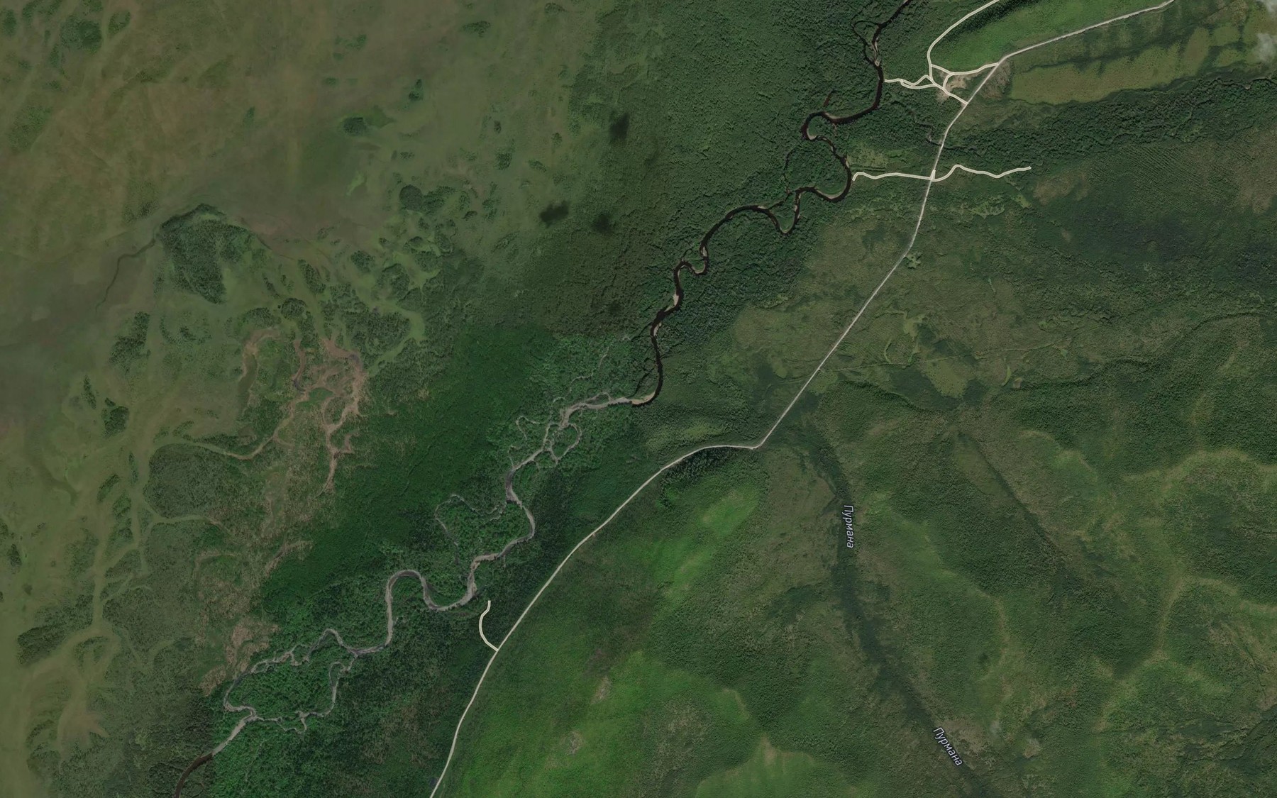 Satellite map of the Purmaka