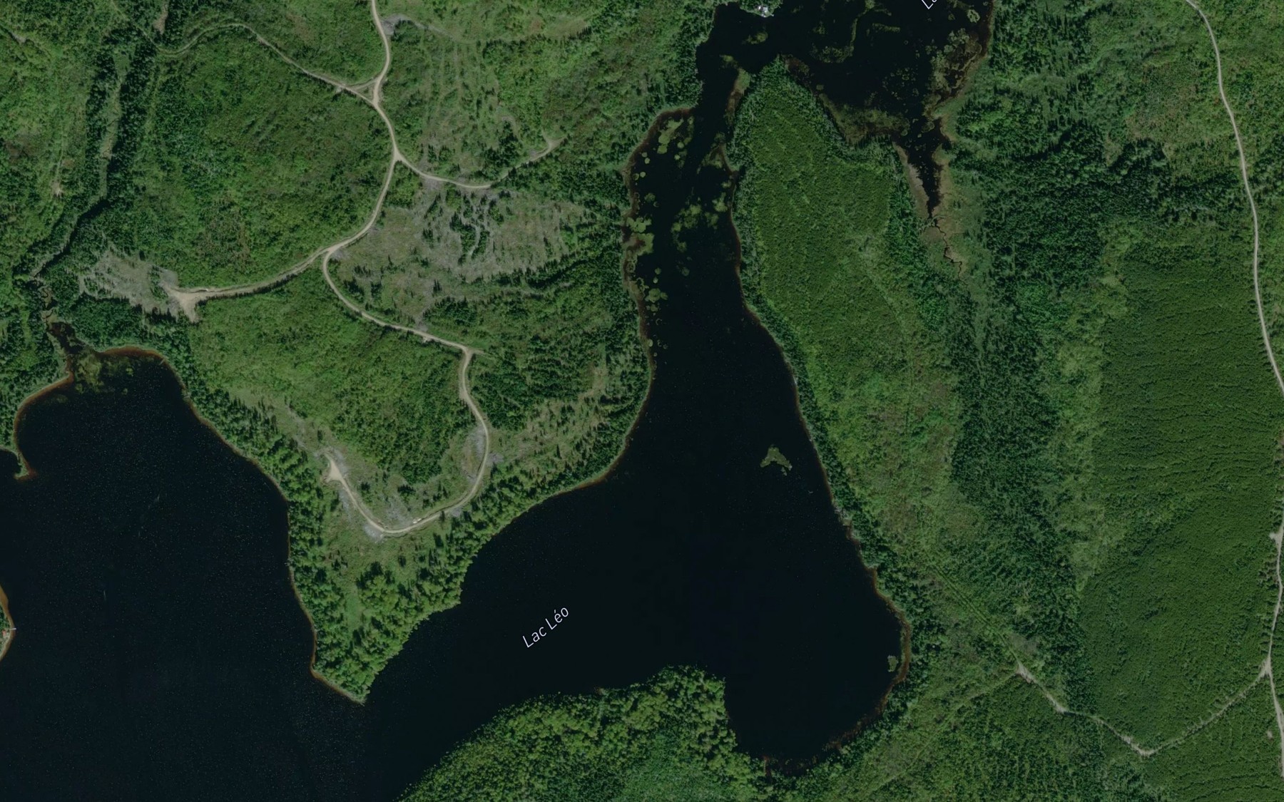 Satellite map of the Lac Leo