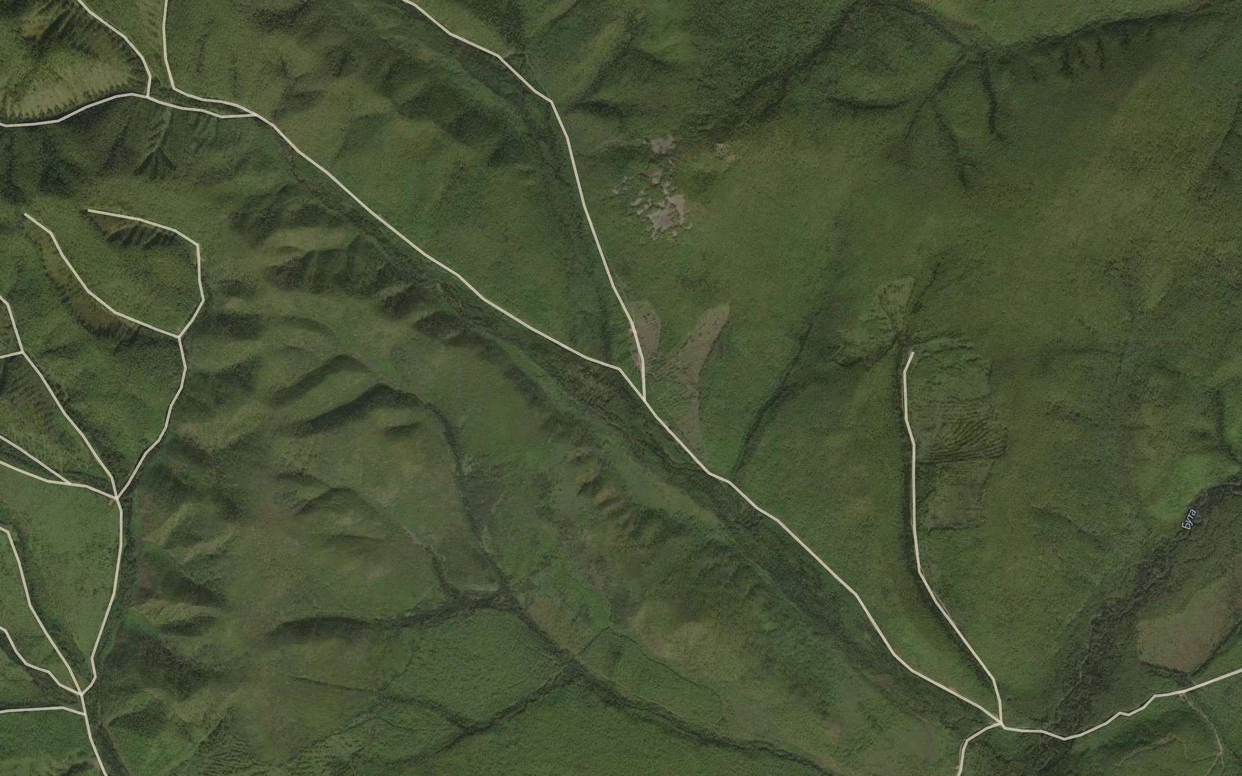 Satellite map of the Tayezhnyy
