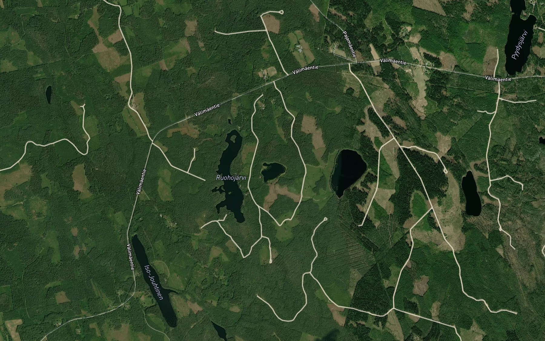 Satellite map of the Pieni-Pyorainen
