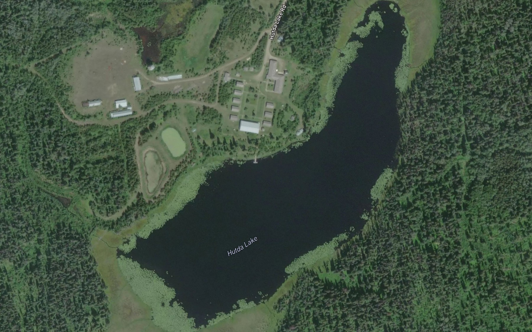 Satellite map of the Hutda Lake