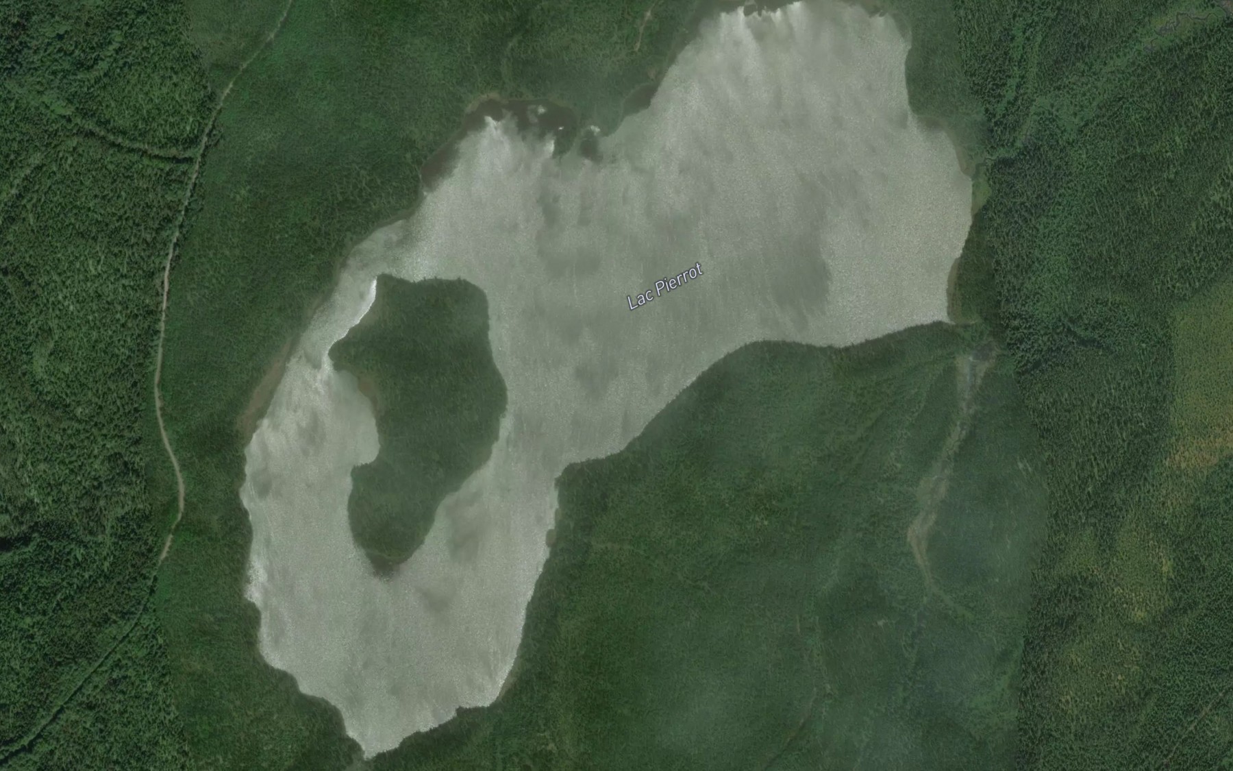 Satellite map of the Lac Pierrot