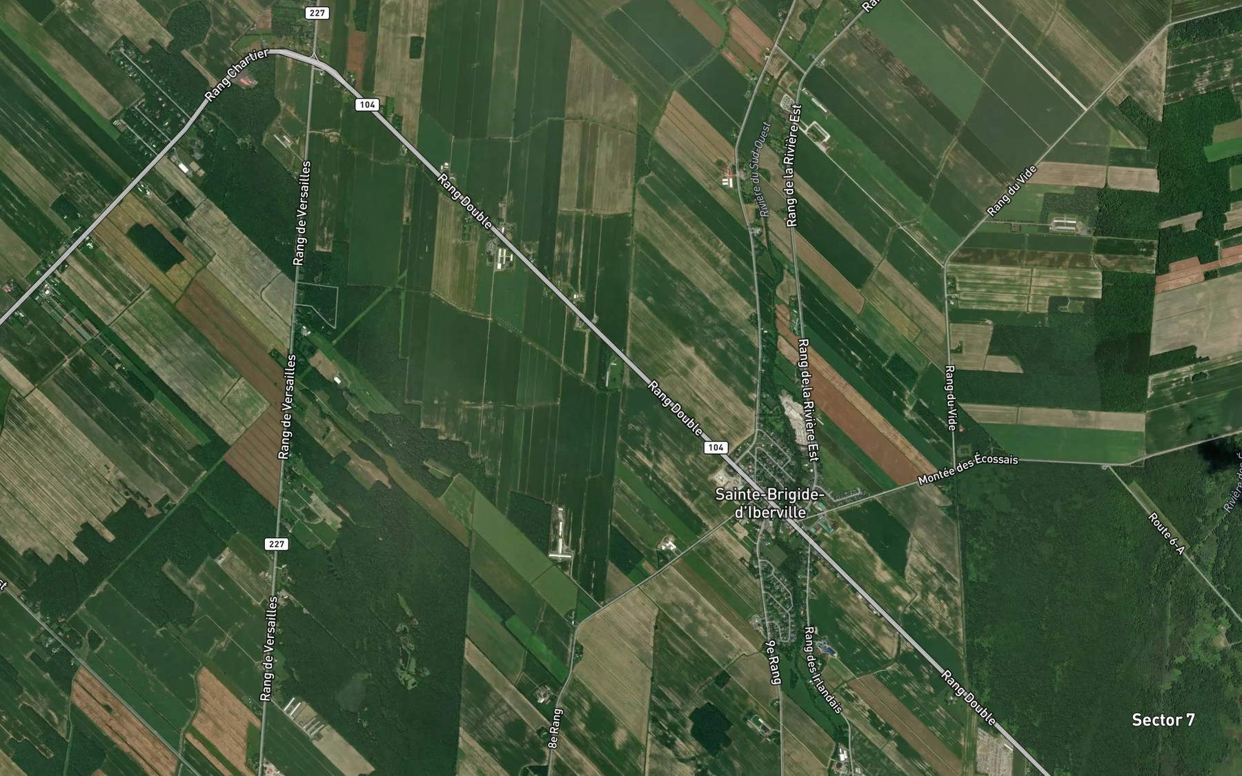 Satellite map of the Ruisseau Goineau
