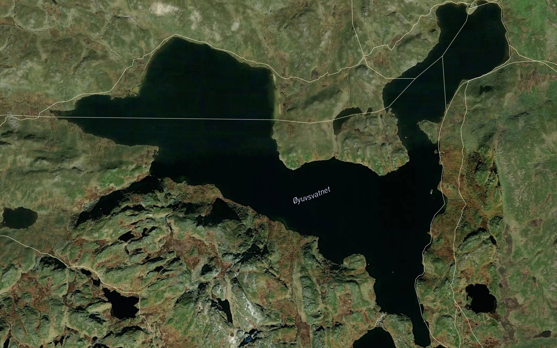 Satellite map of the Oyuvsvatnet