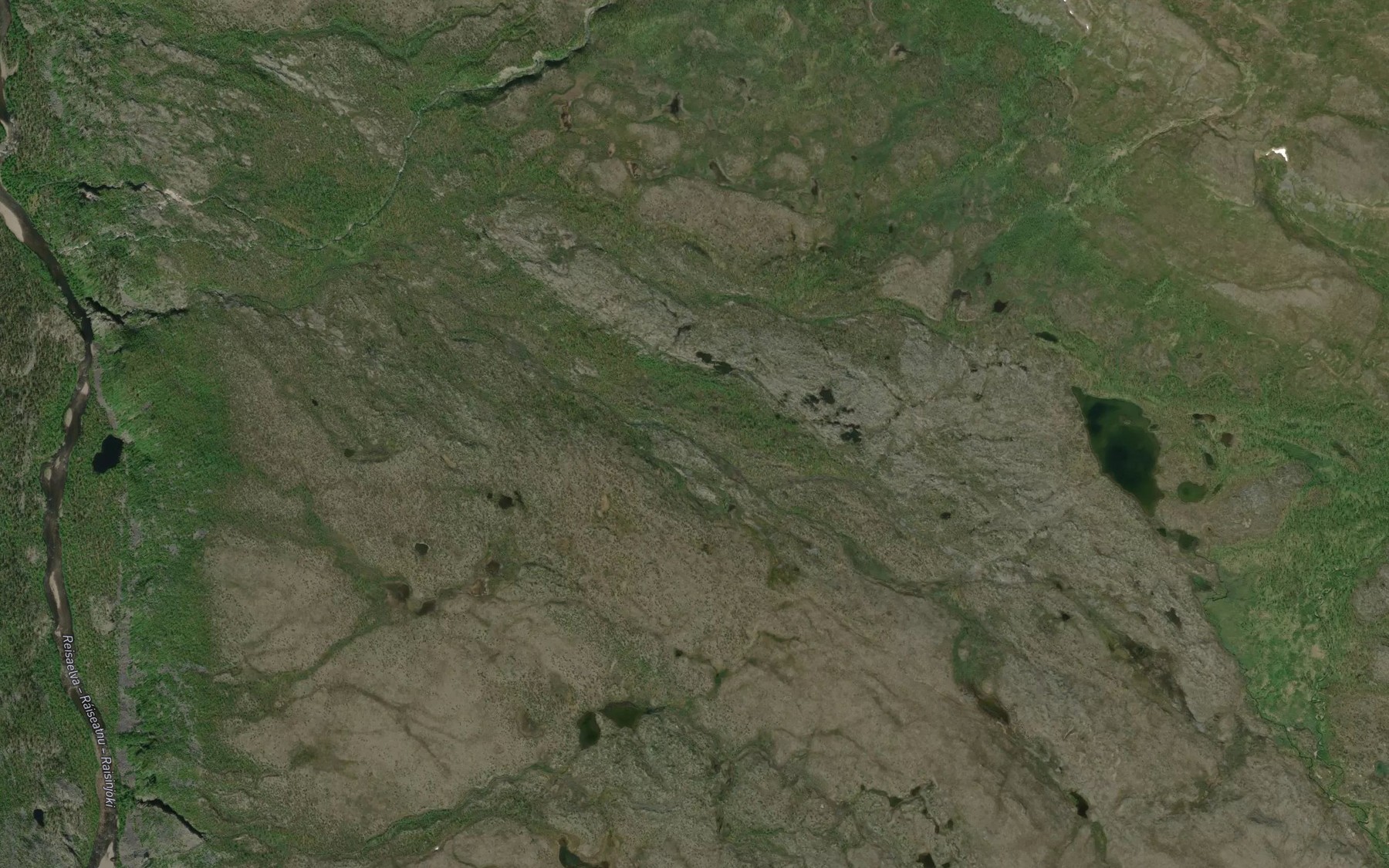 Satellite map of the Ruonasvarijohka