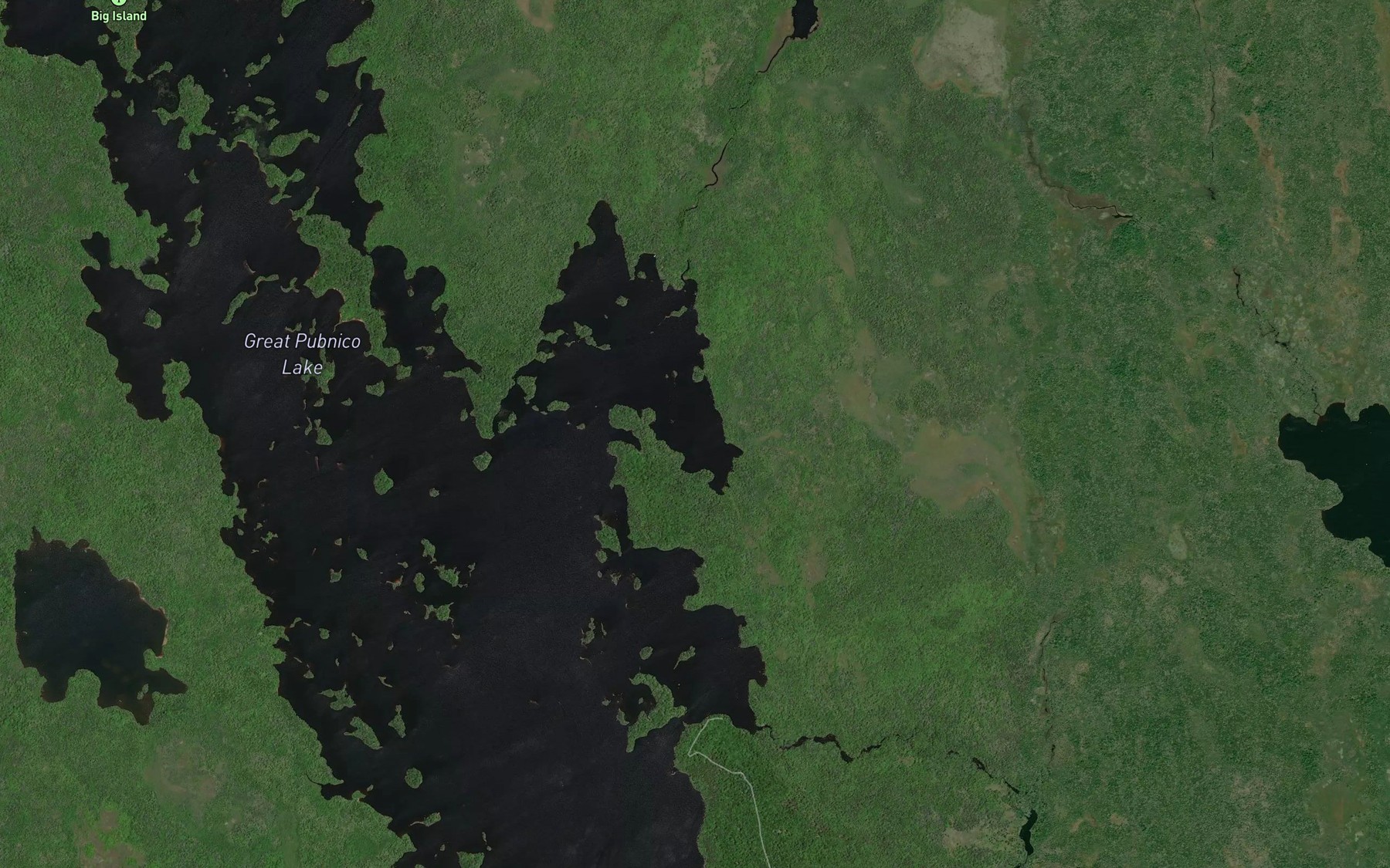 Satellite map of the Cranberry Pond Brook