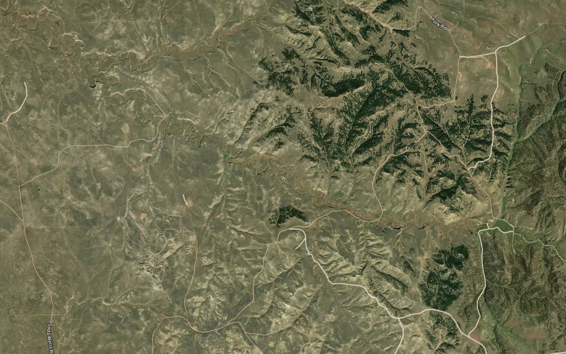 Satellite map of the Deep Creek