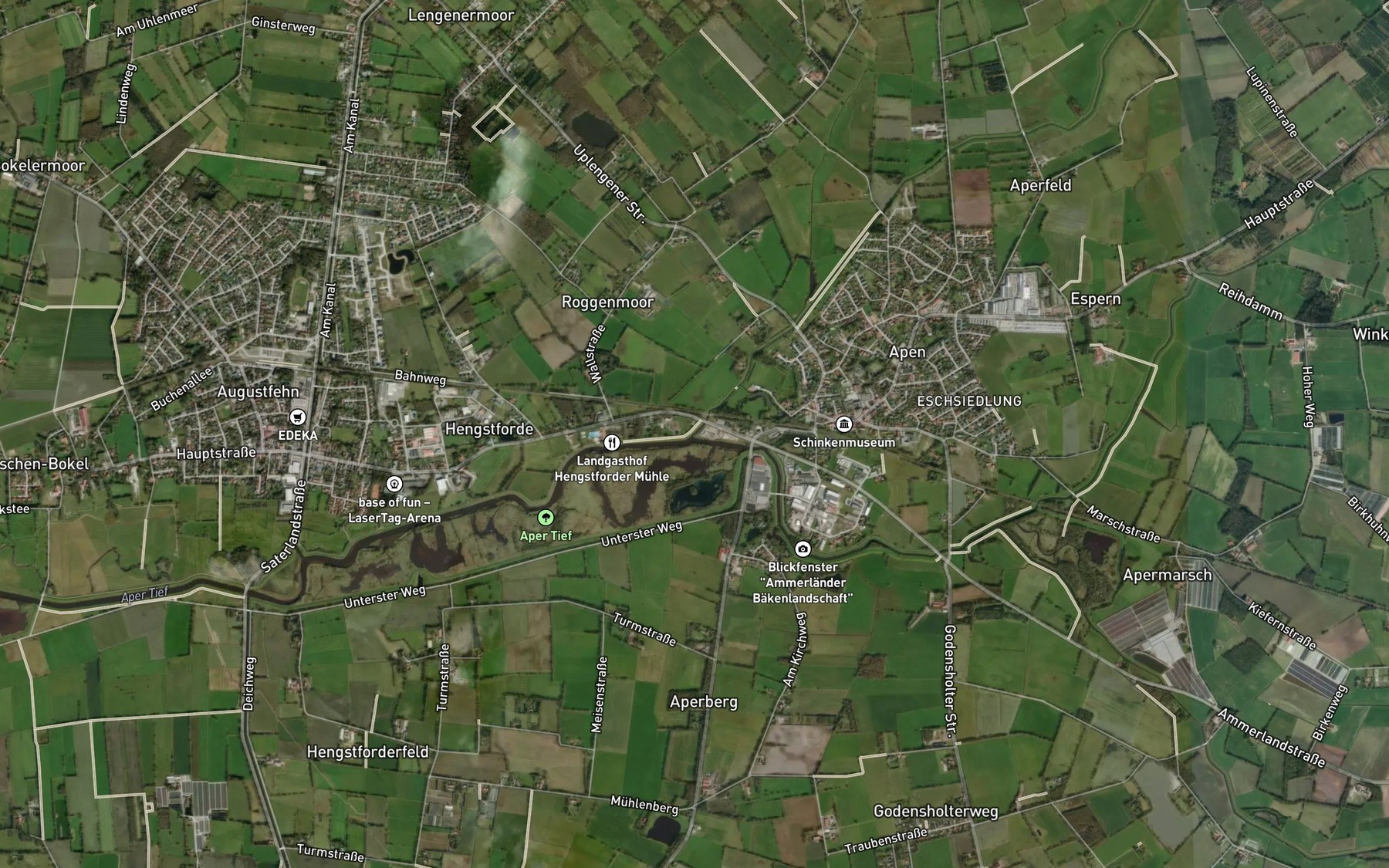 Satellite map of the Grosse Norderbake