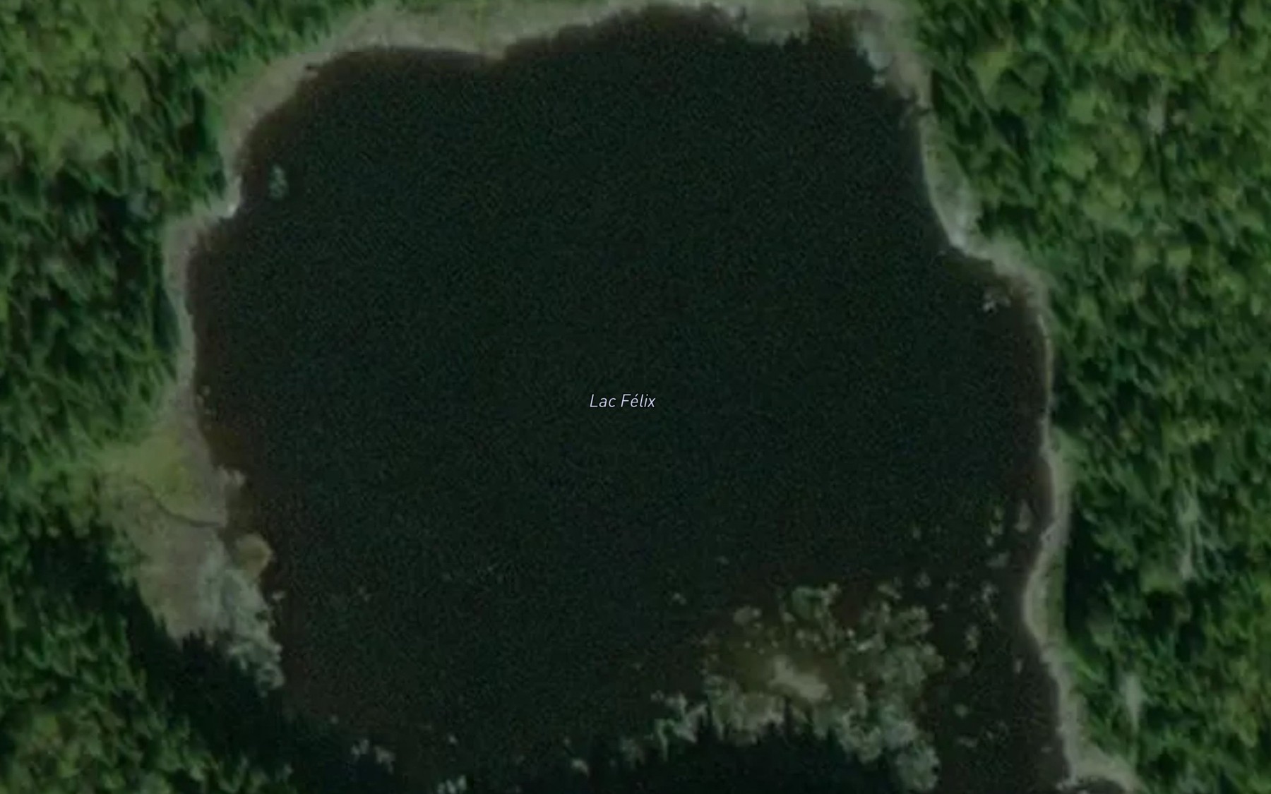 Satellite map of the Lac Felix