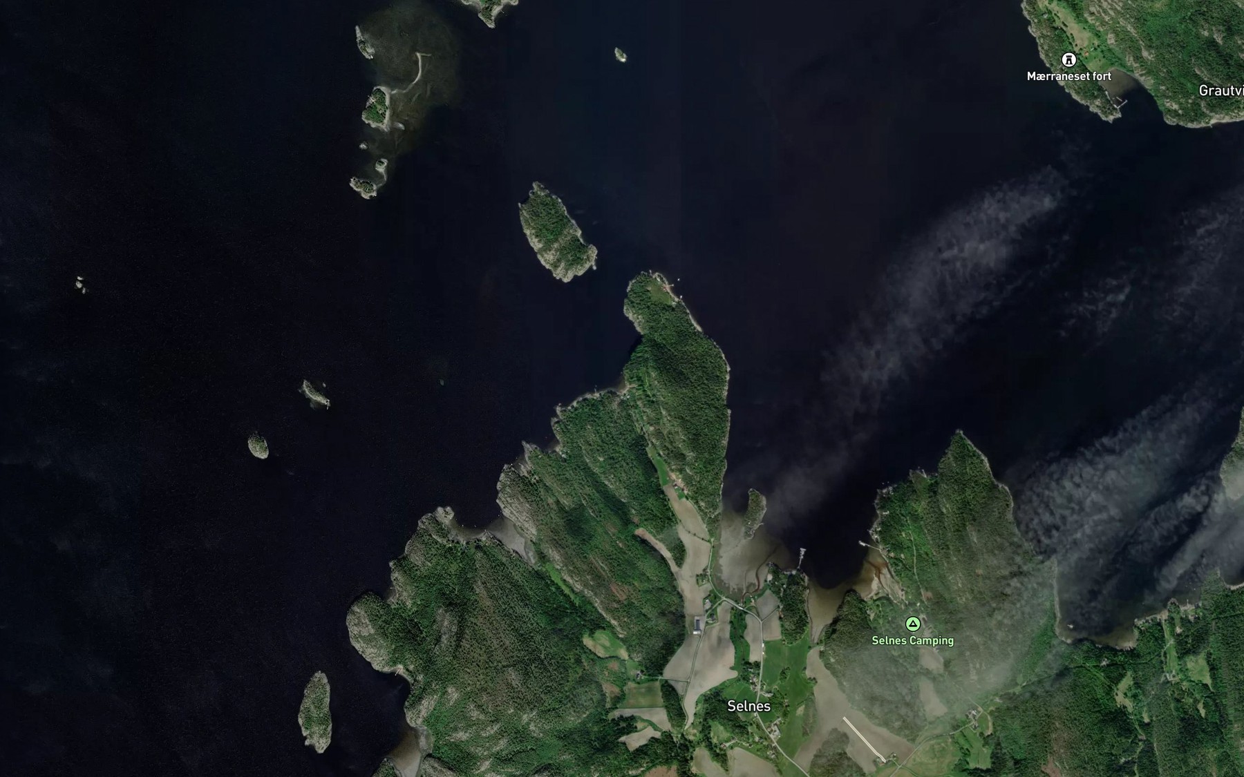 Satellite map of the Juvika