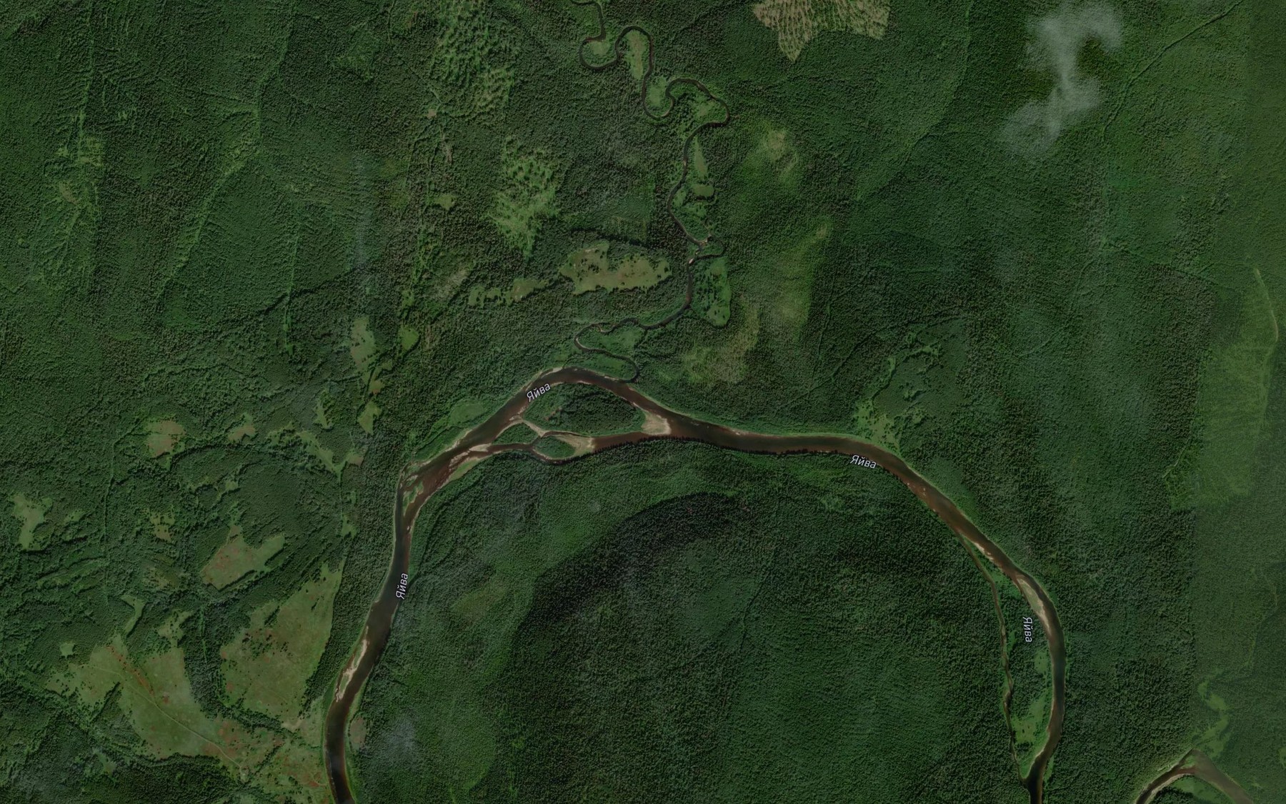 Satellite map of the Ul'vich